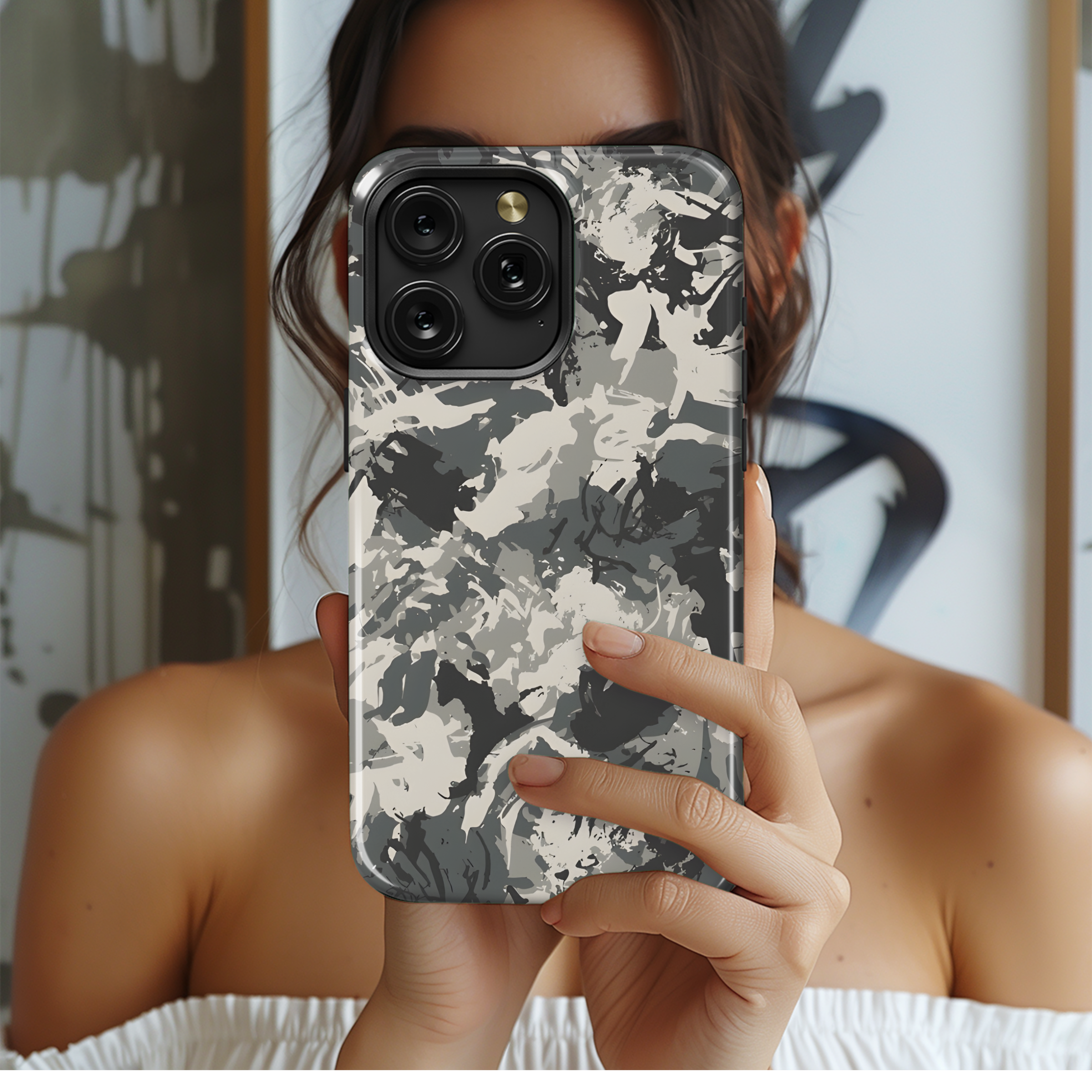 Camo Fashion Design Military Uniform Grunge Phone Case iPhone Samsung Cover Pixel 2213