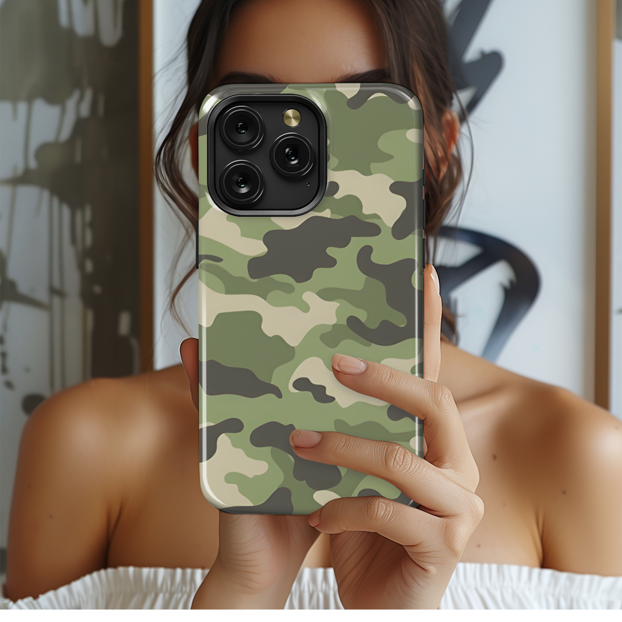 Camouflage Pattern Phone Case iPhone Samsung Cover Pixel 2192