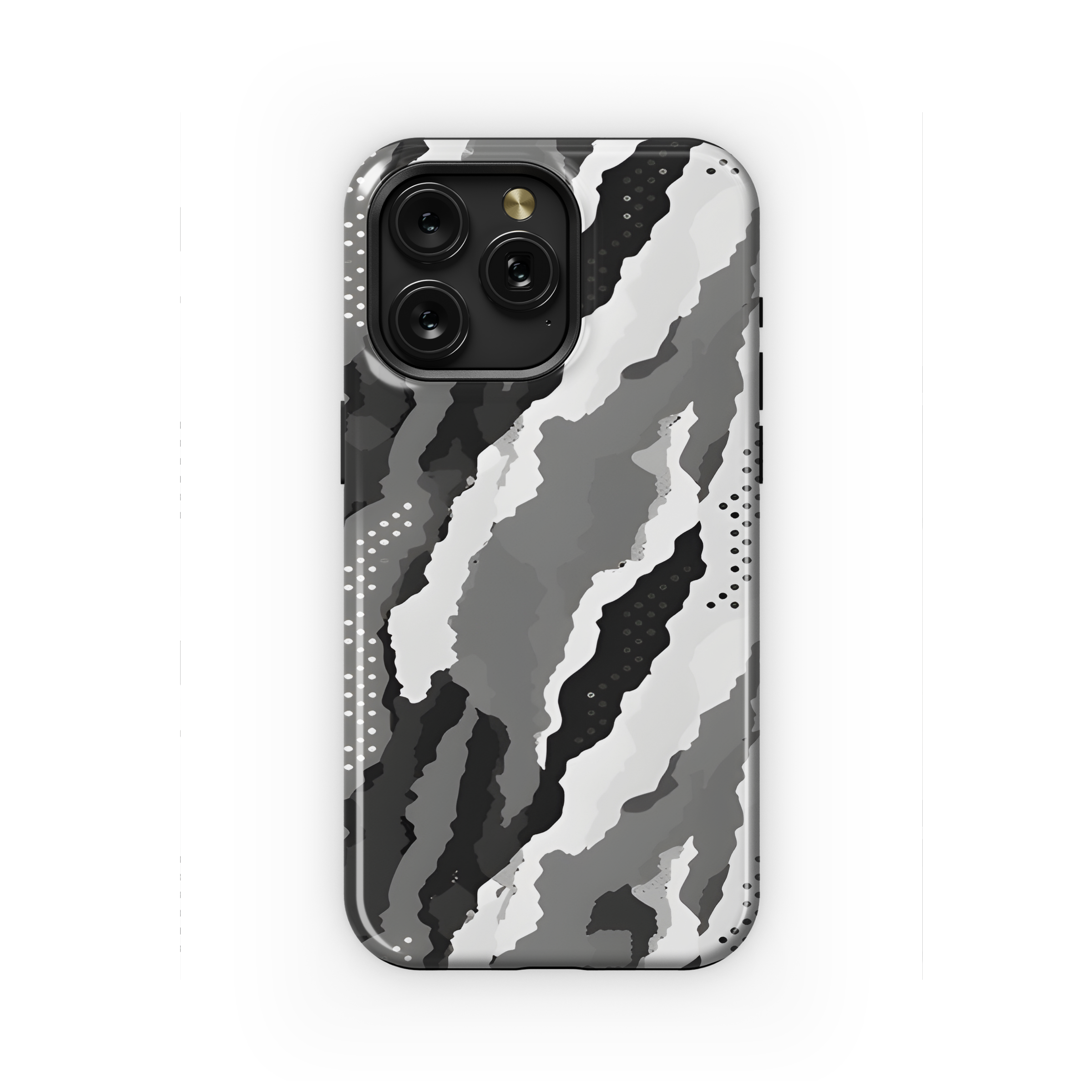 Camouflage Print Seamless Grey Phone Case iPhone Samsung Cover Pixel 2206