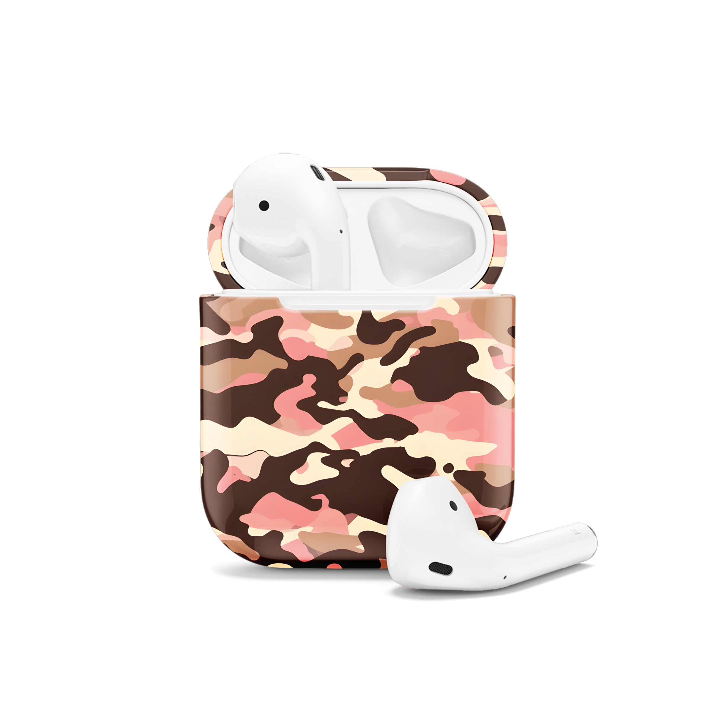 Camouflage Seamless Pattern AirPods Case AirPods Pro AirPods Pro 2 AirPods 3 AirPods 2 Glossy 2200