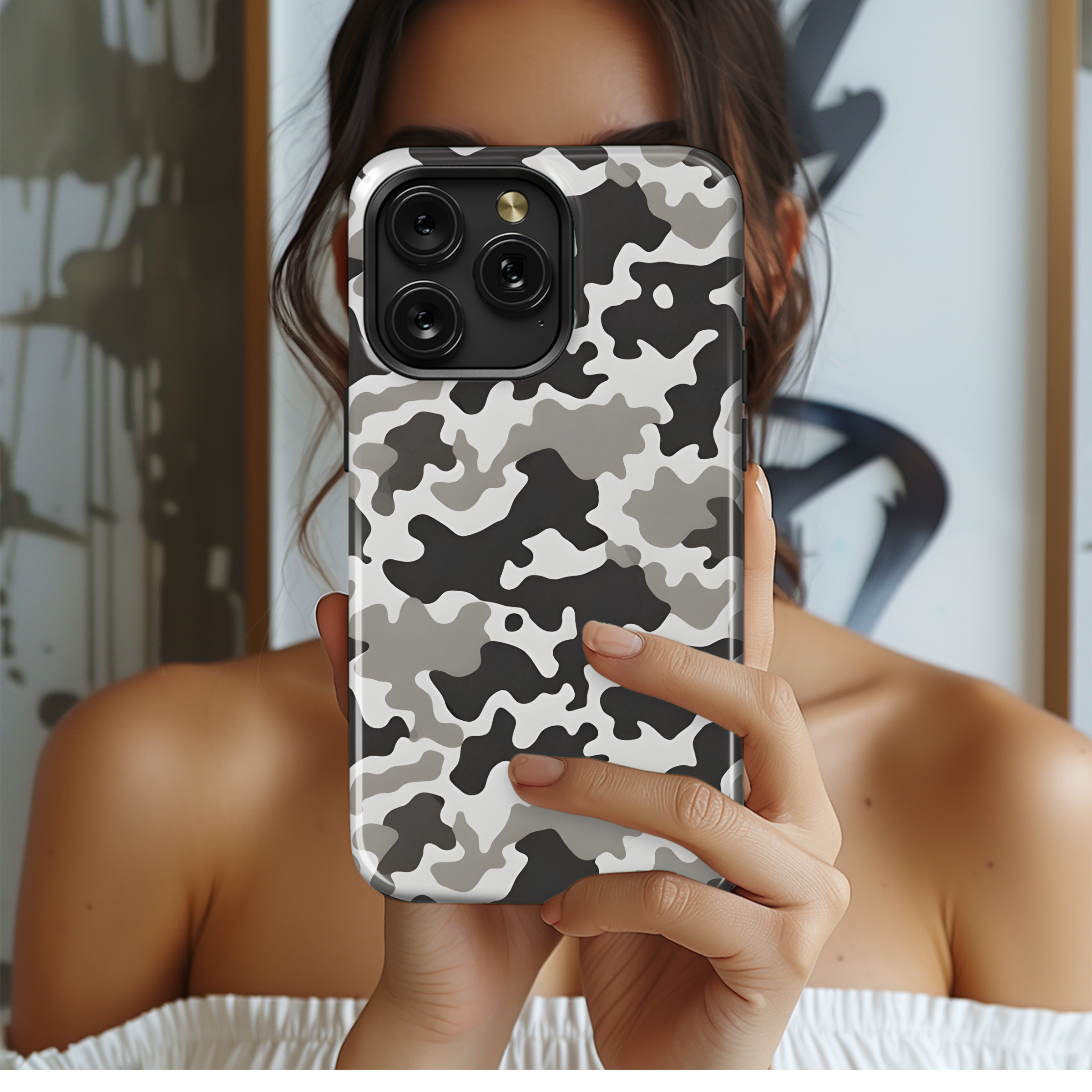 Camouflage Shapes Phone Case iPhone Samsung Cover Pixel 2889