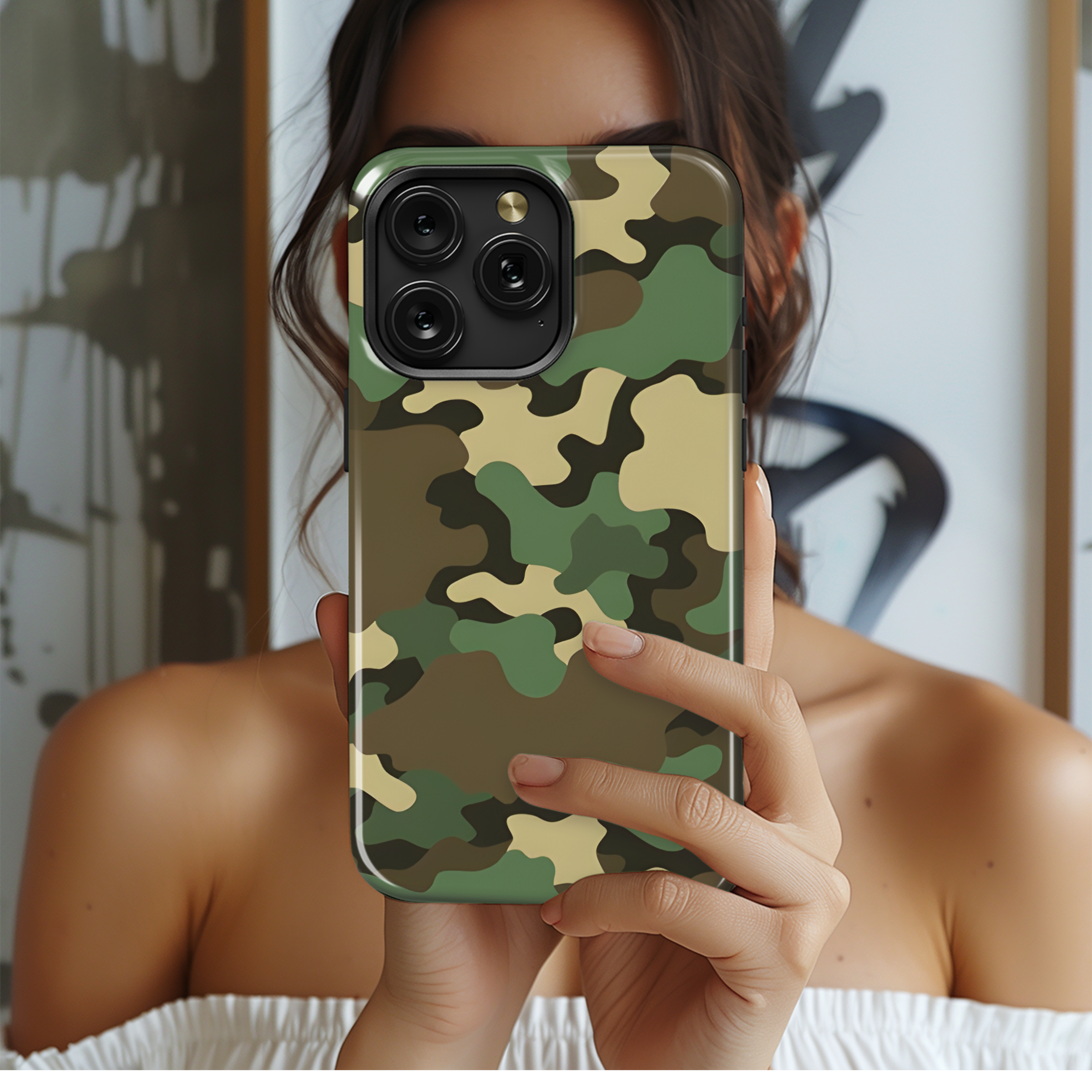 Camouflage Texture Pattern Phone Case iPhone Samsung Cover Pixel 2198