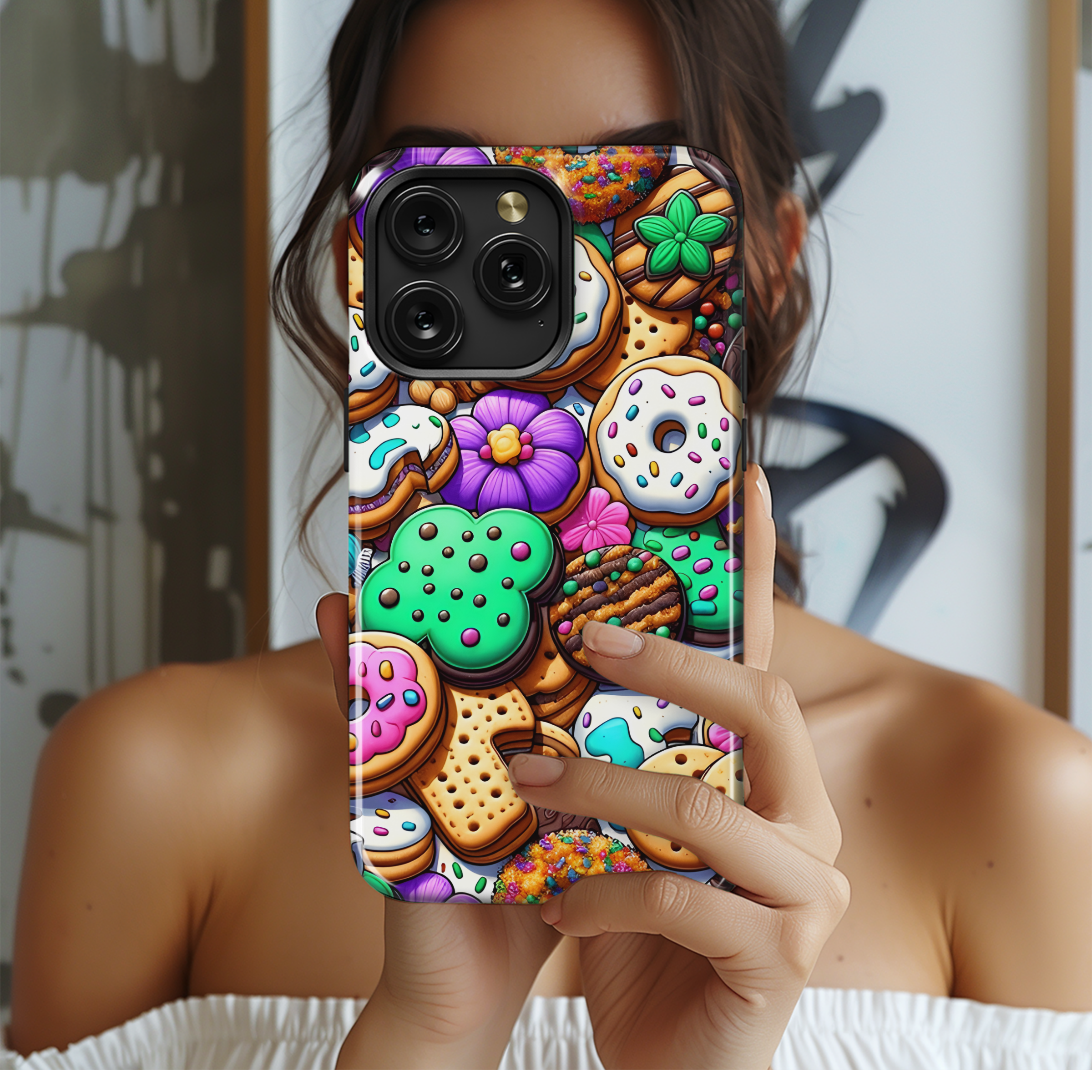 Cartoon Girl Scout Cookie Phone Case iPhone Samsung Cover Pixel 2734