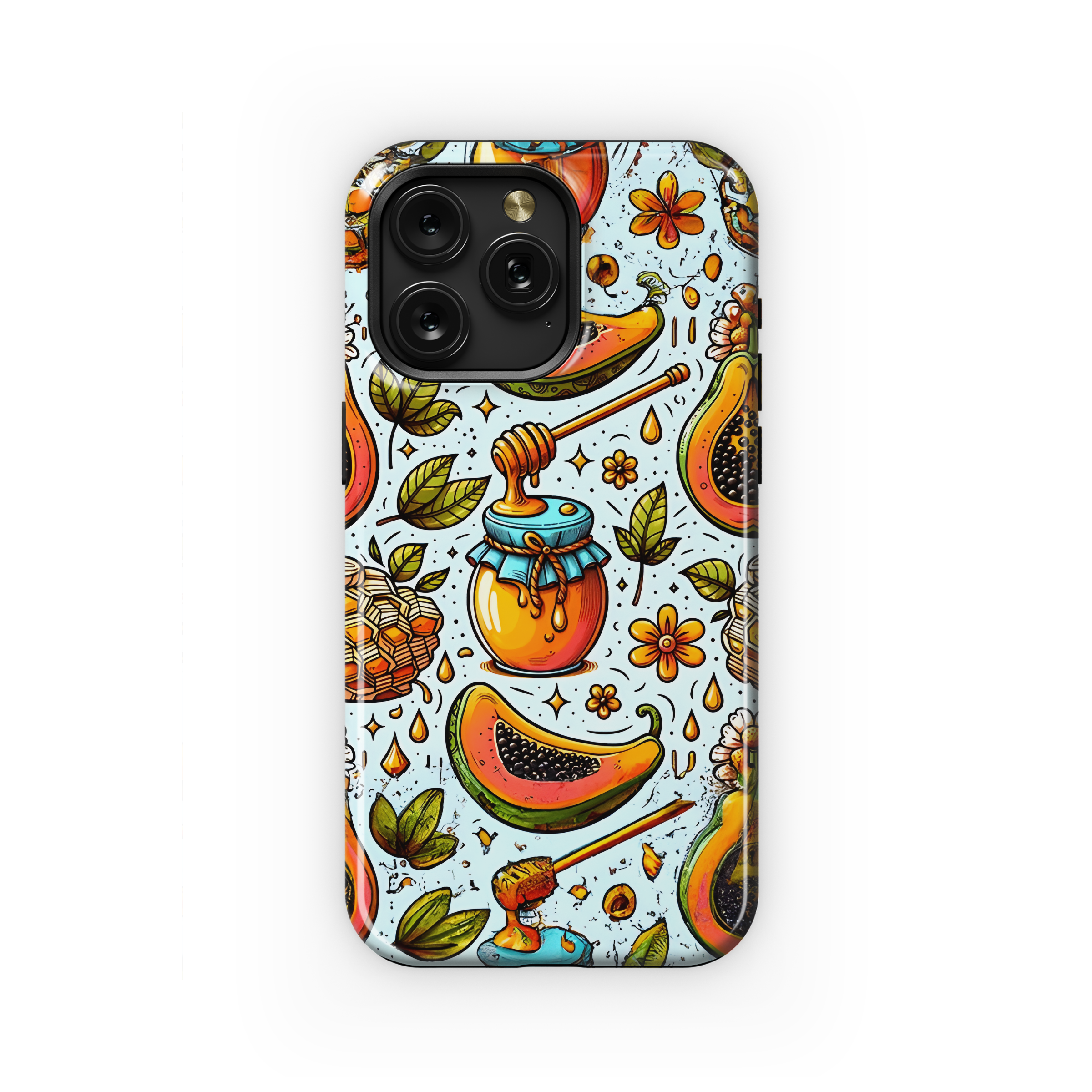 Cartoon Papaya Honey Phone Case iPhone Samsung Cover Pixel 2904