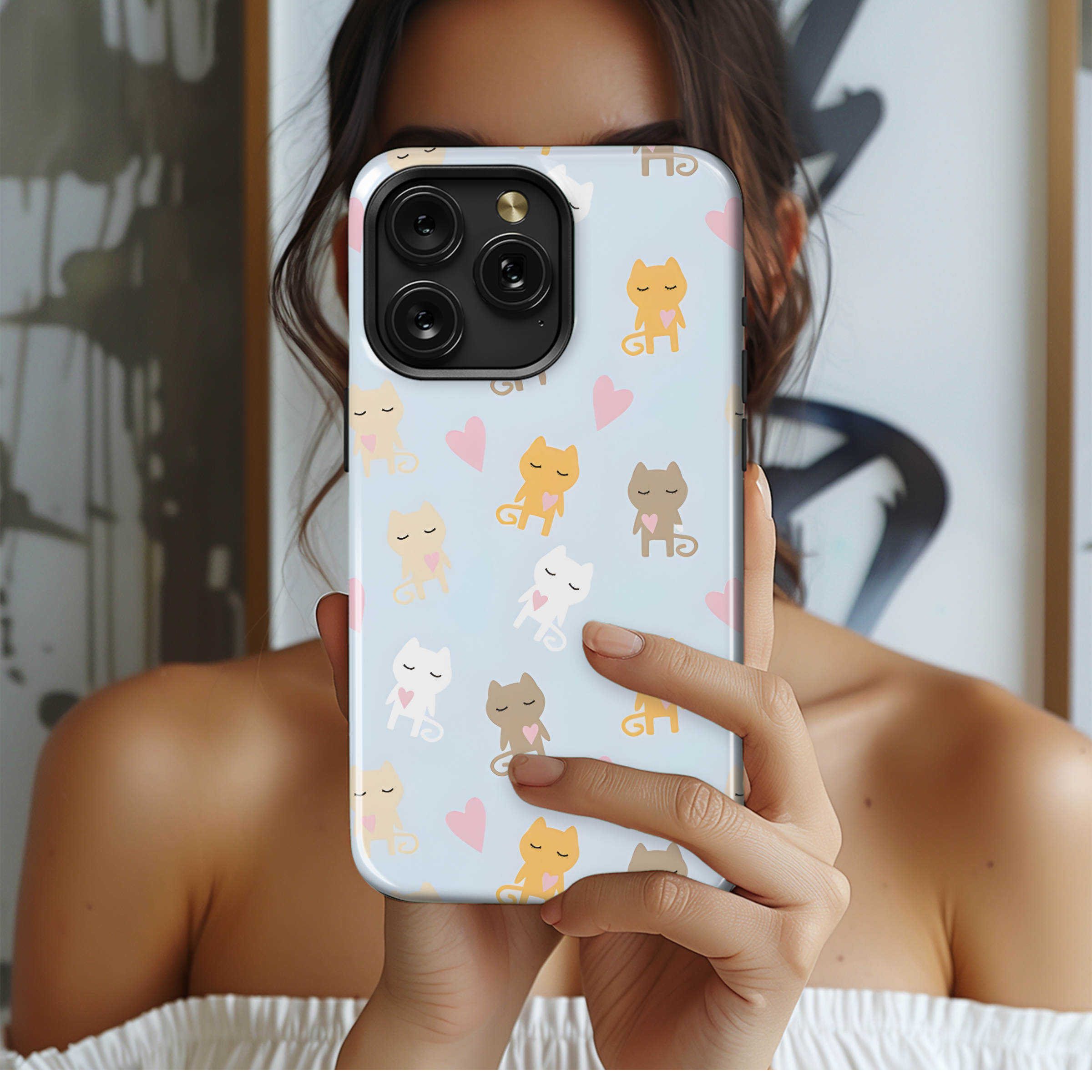 Cat Phone Case iPhone Samsung Cover Pixel 2653