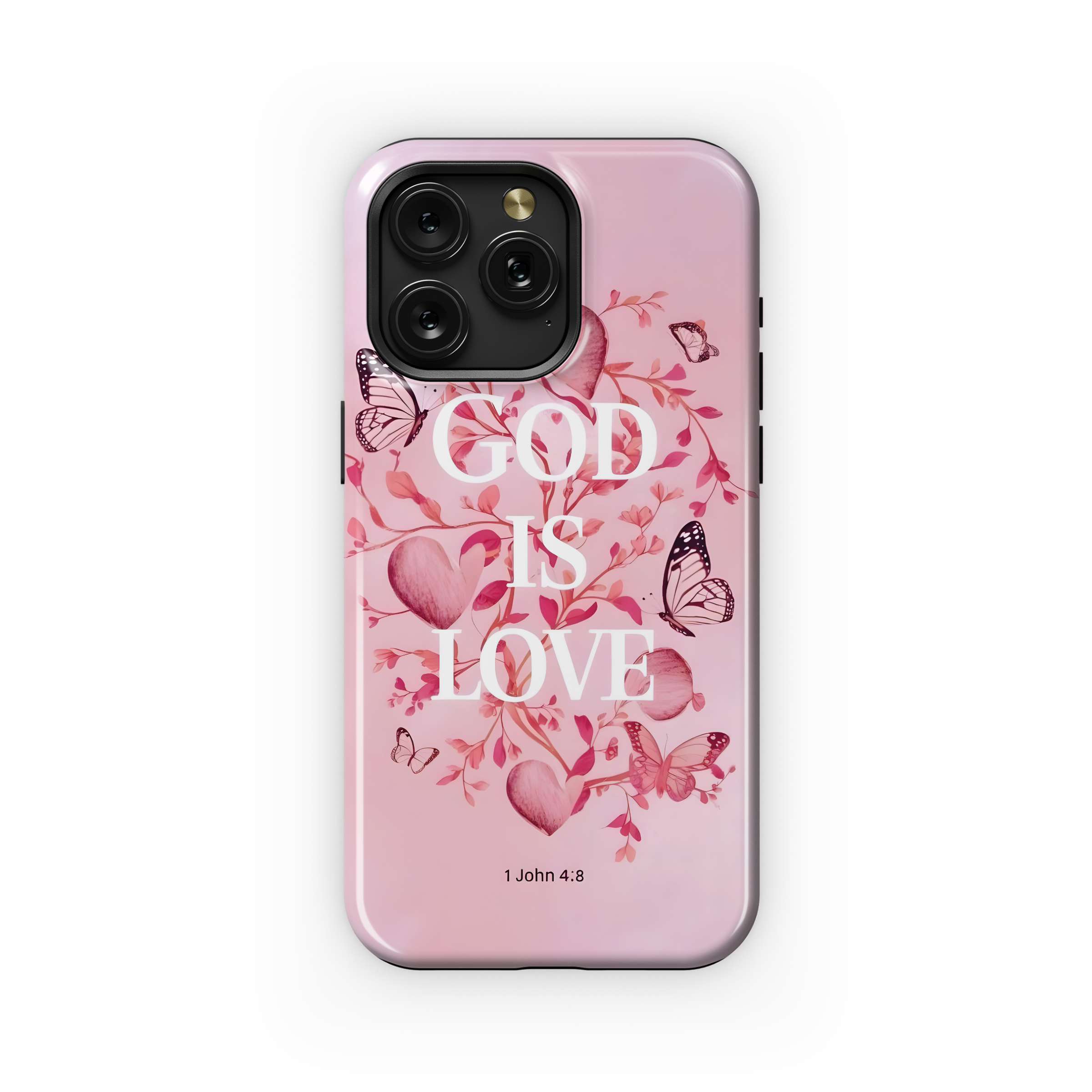 Catholic Christian Jesus Floral God Love Phone Case iPhone Samsung Cover Pixel 2006