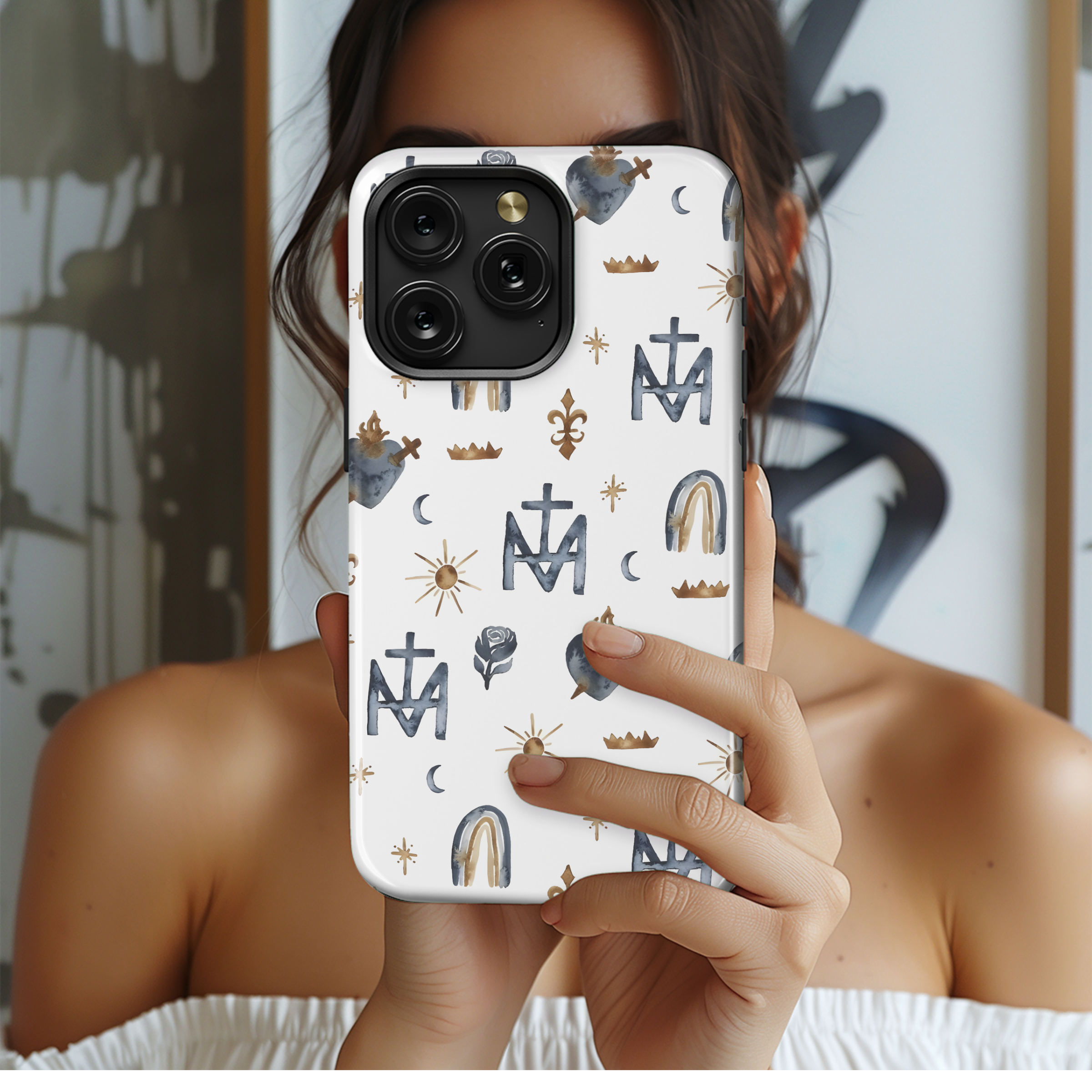 Catholic Christian Jesus Phone Case iPhone Samsung Cover Pixel 2001