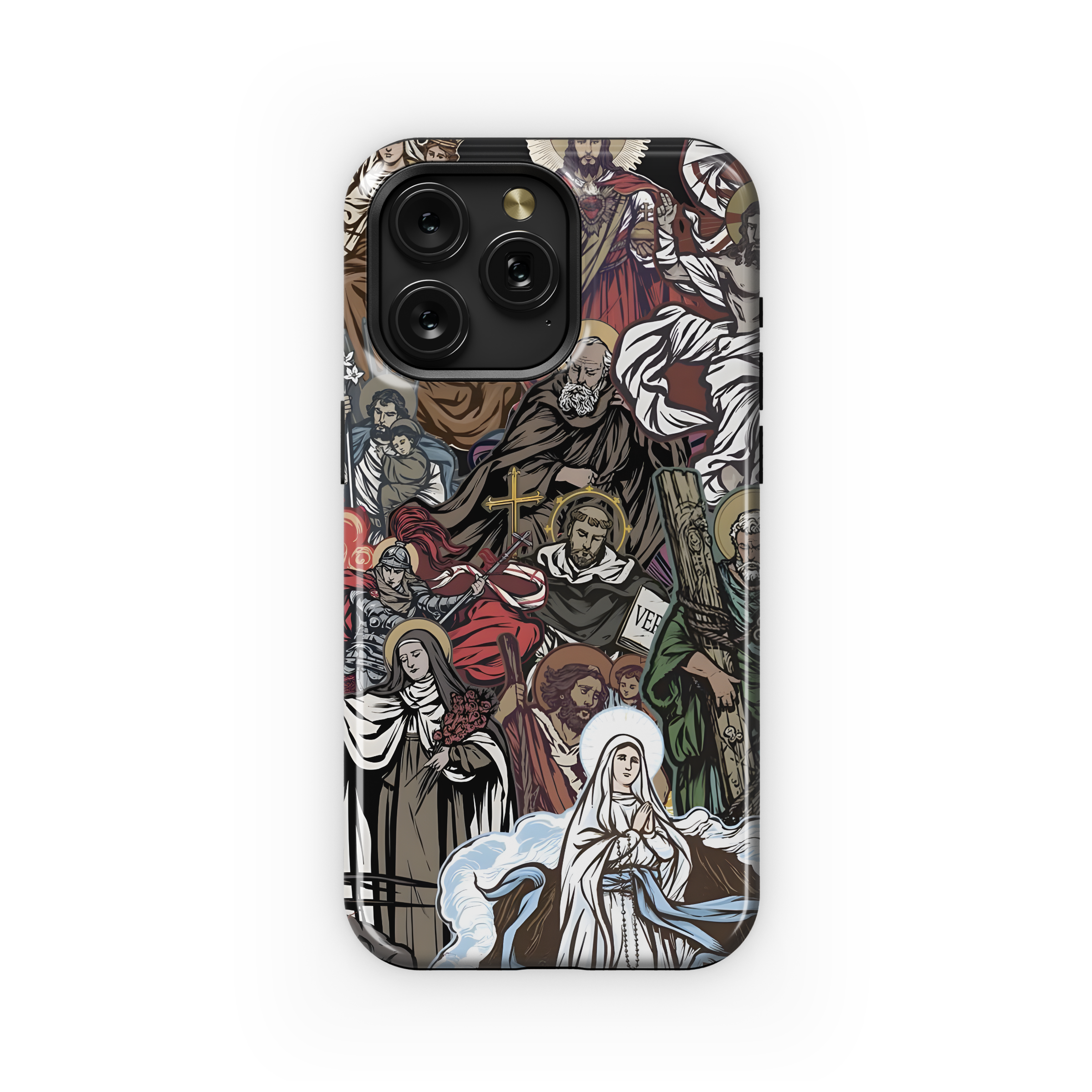 Catholic Christian Jesus Renaissance Collage Phone Case iPhone Samsung Cover Pixel 1996