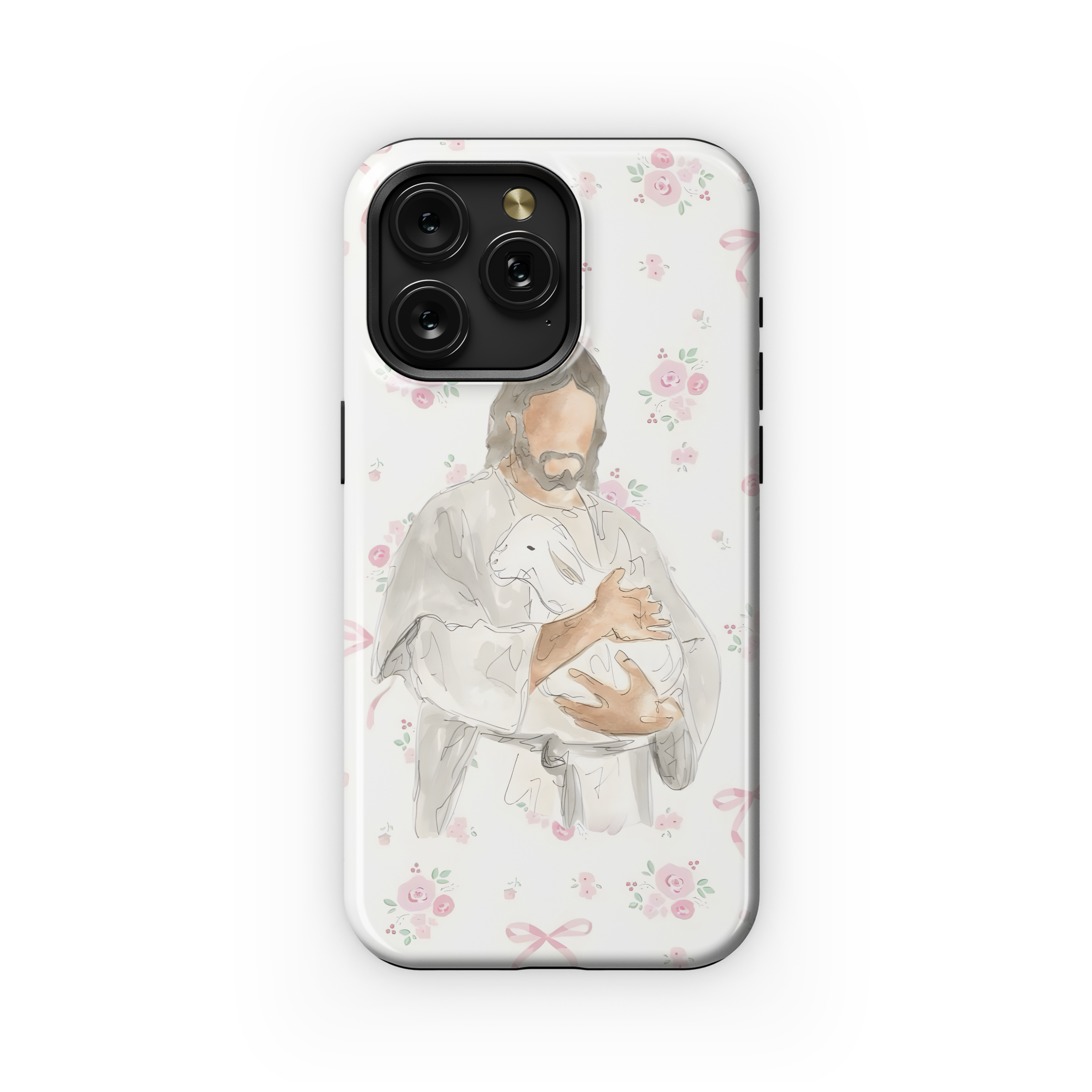 Catholic Christian Jesus Sheep Coquette Phone Case iPhone Samsung Cover Pixel 2015