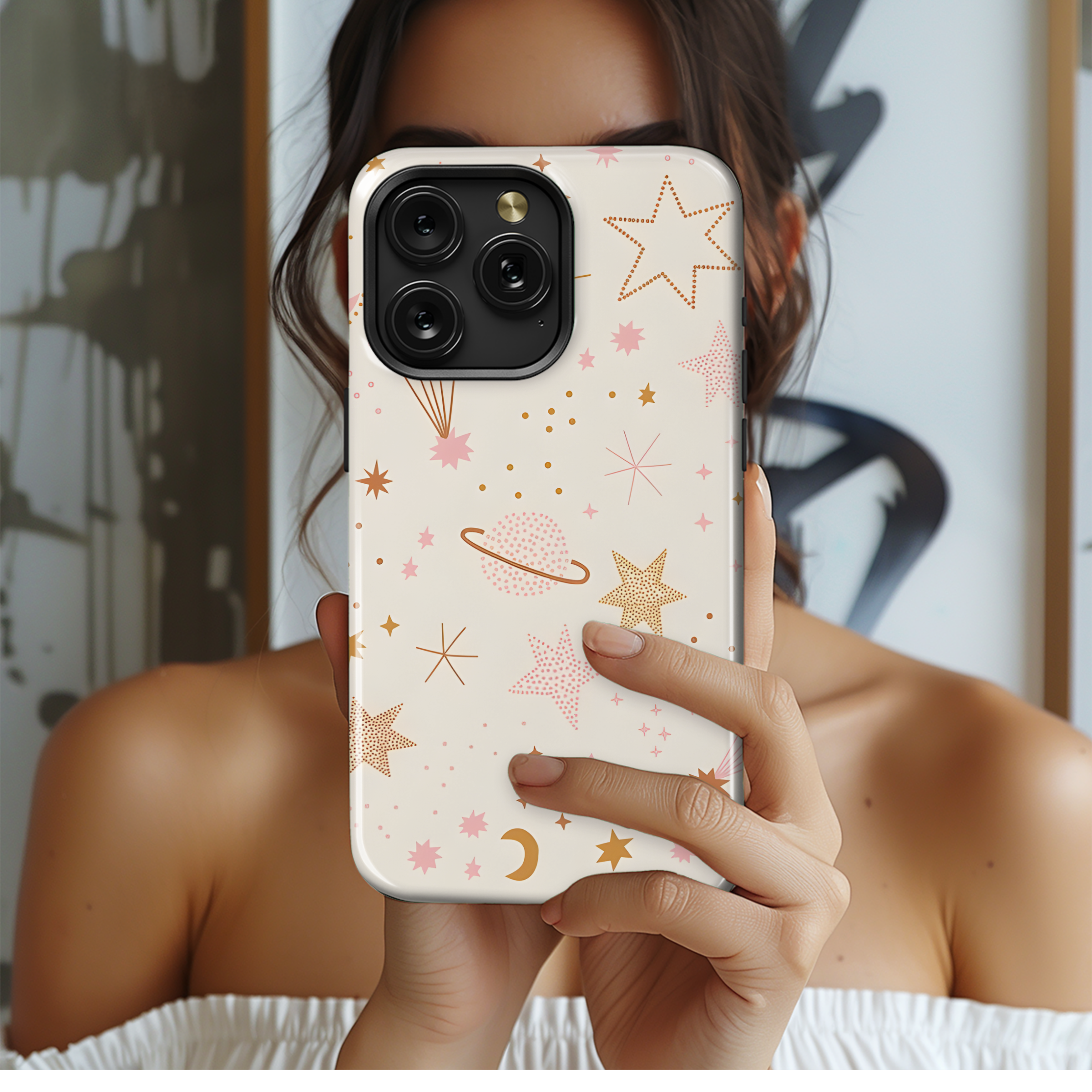 Celestial Stars Planets Night Sky Phone Case iPhone Samsung Cover Pixel 2723