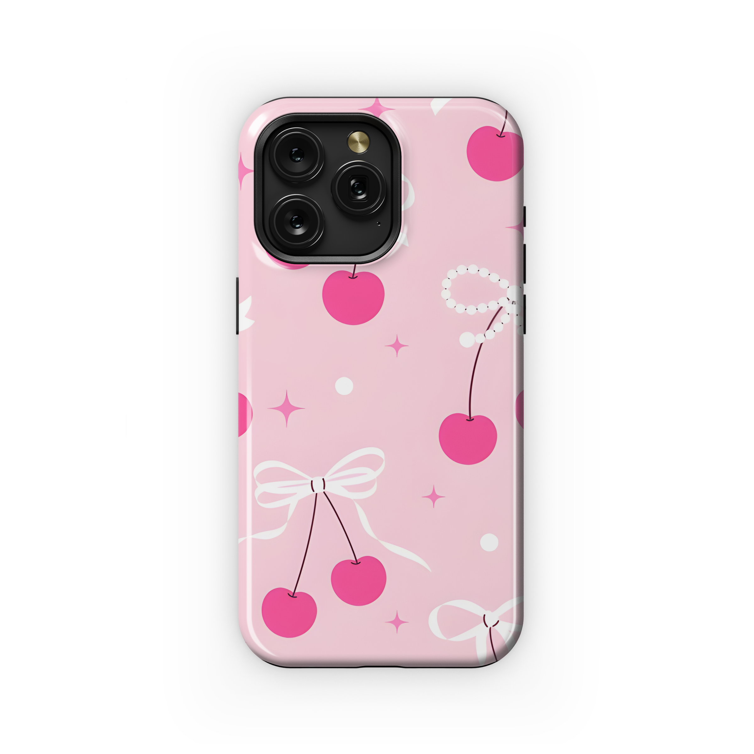 Cherry Bow Seamless Pattern Phone Case iPhone Samsung Cover Pixel 2373