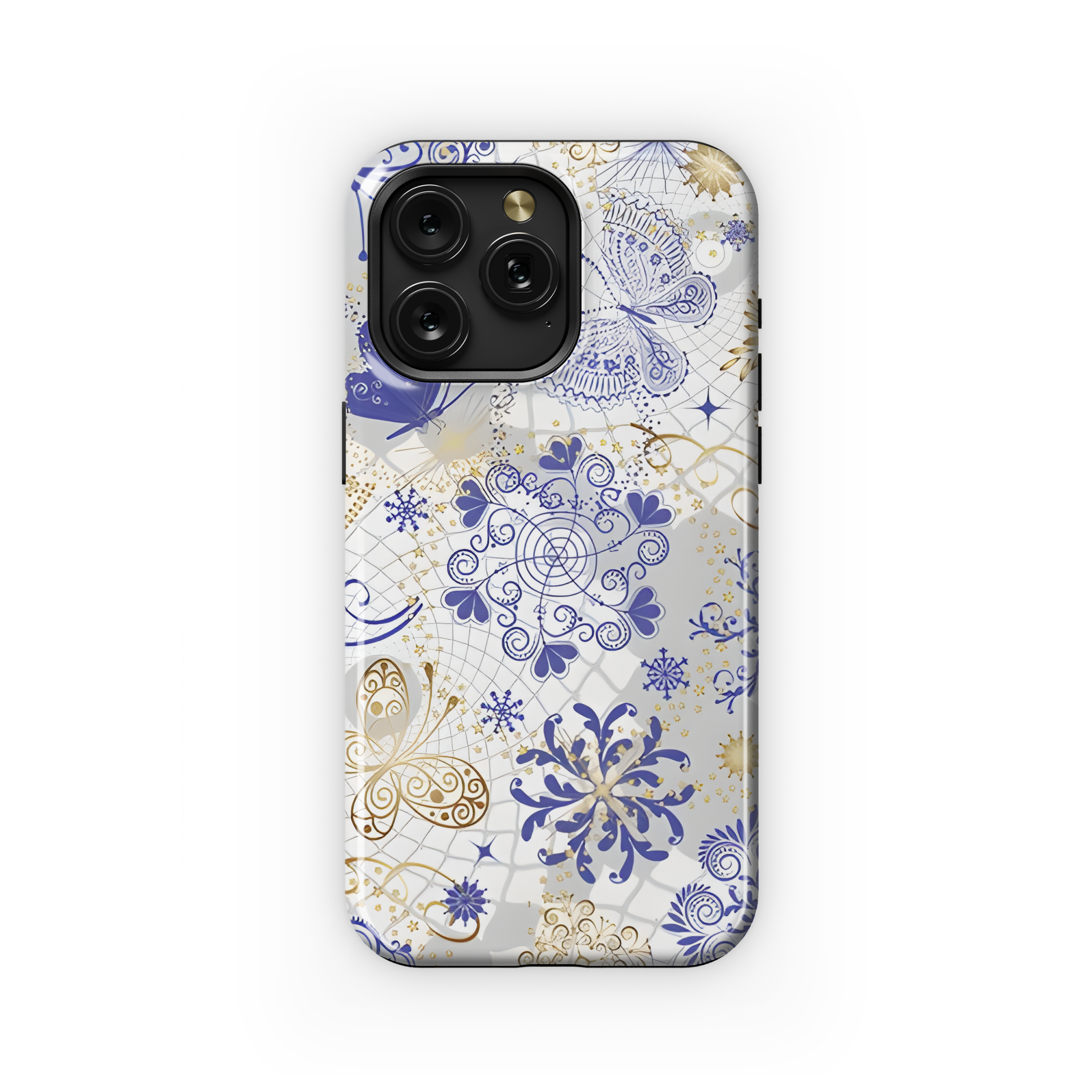 Christmas Hand Drawn Silvery Phone Case iPhone Samsung Cover Pixel 2813