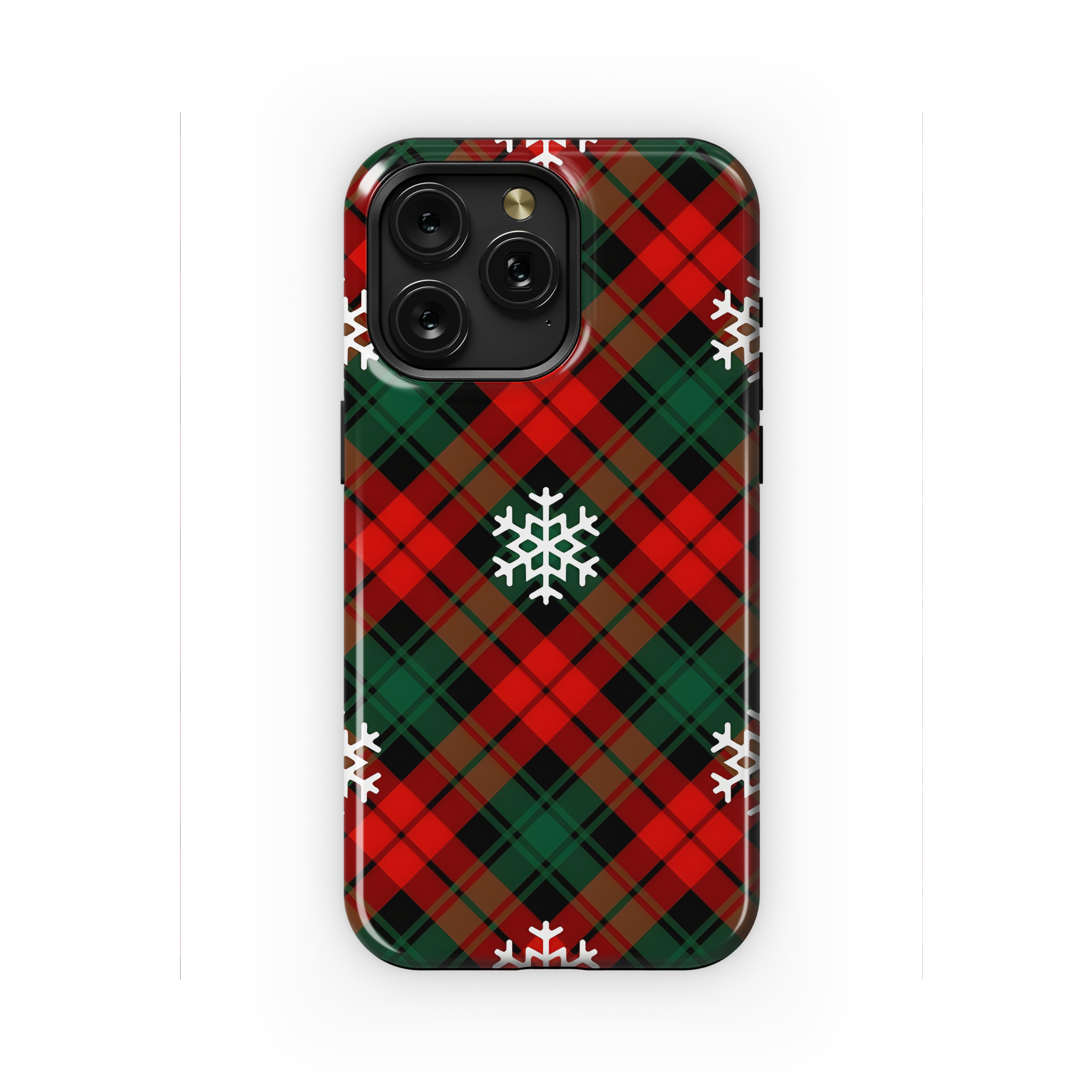 Christmas New Year Pattern Paper Cut Phone Case iPhone Samsung Cover Pixel 2159