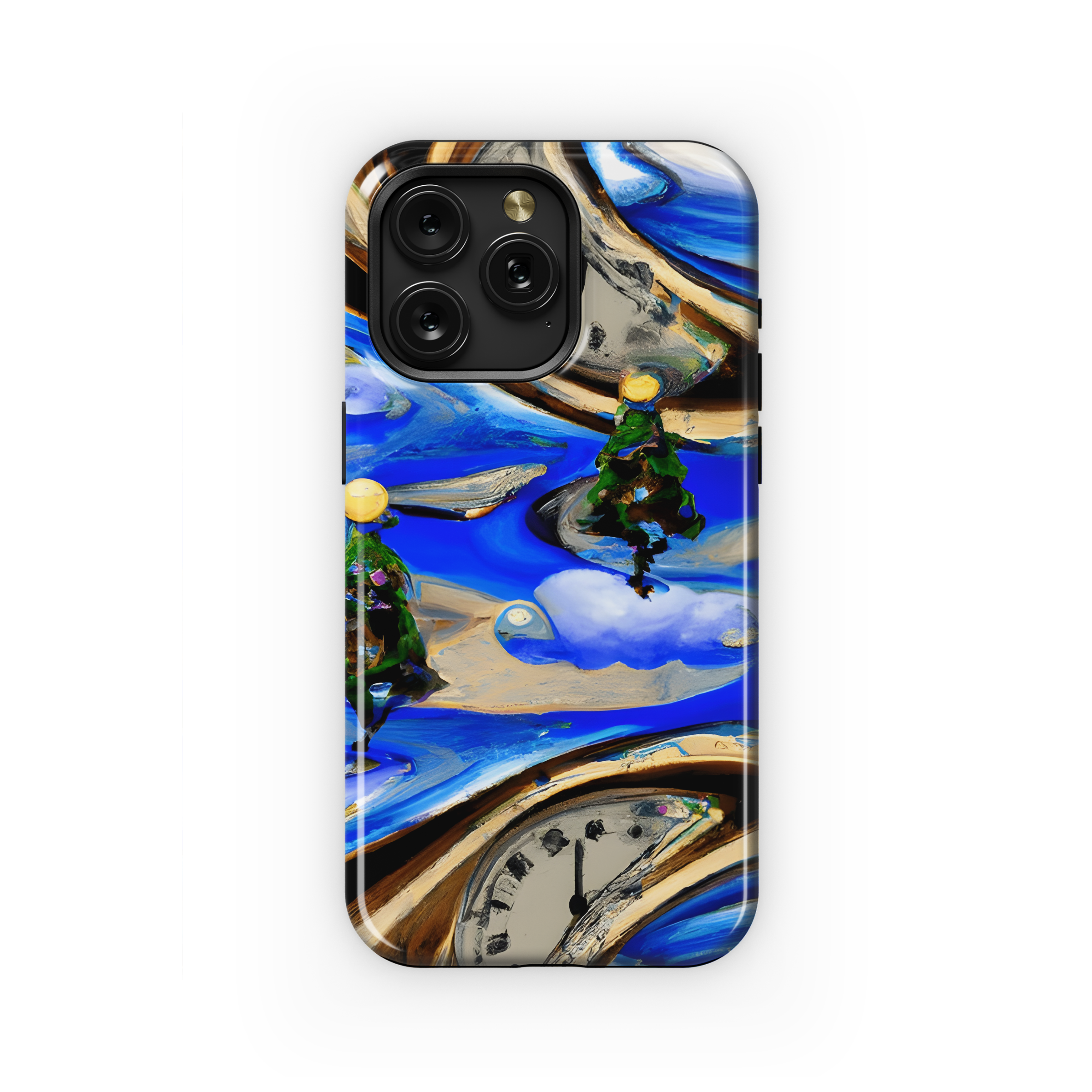 Christmas Surrealism Phone Case iPhone Samsung Cover Pixel 3378