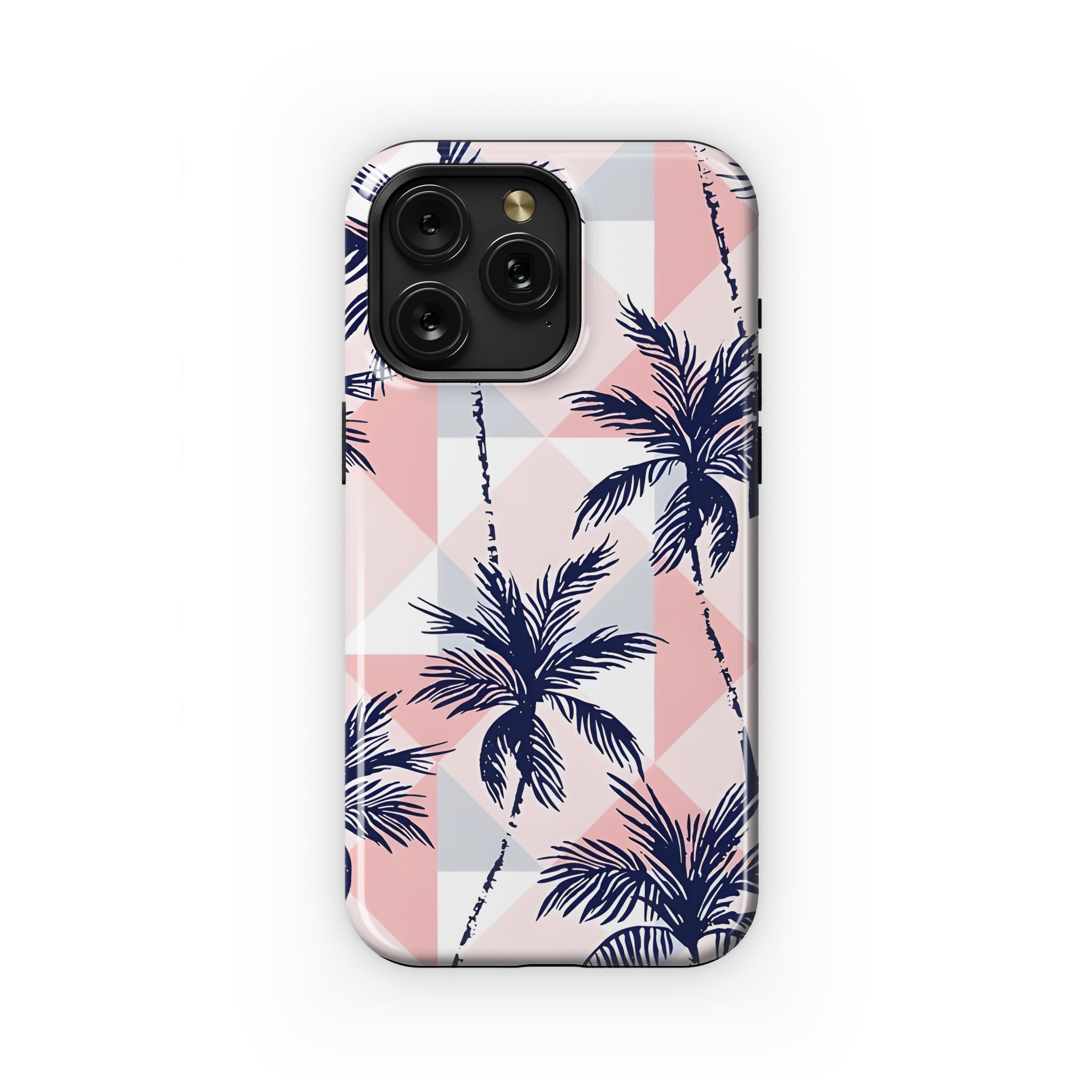 Coconut Trees Rhombus Retro Phone Case iPhone Samsung Cover Pixel 2686