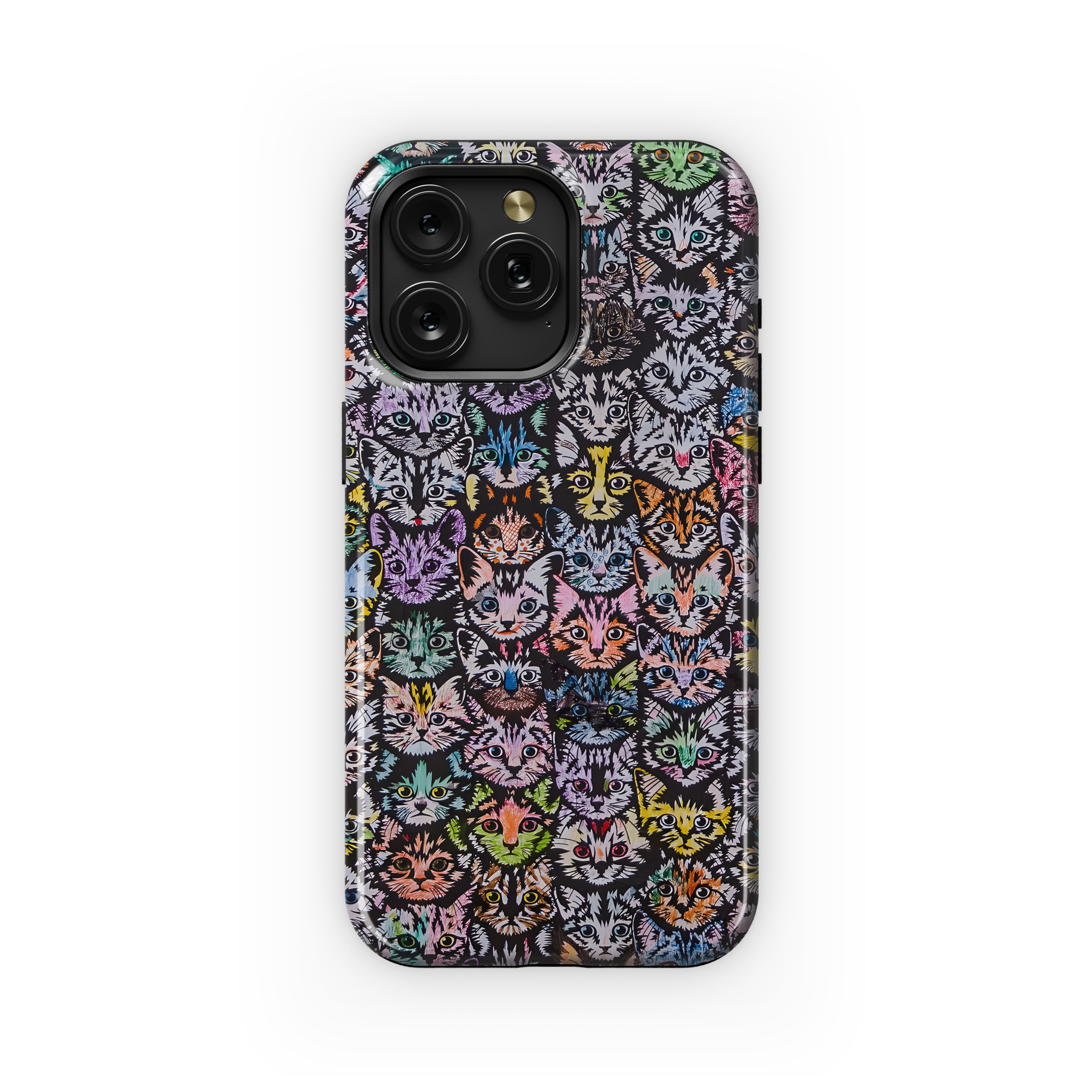 Colorful Cat Crowd
 Phone Case iPhone Samsung Cover Pixel 4203