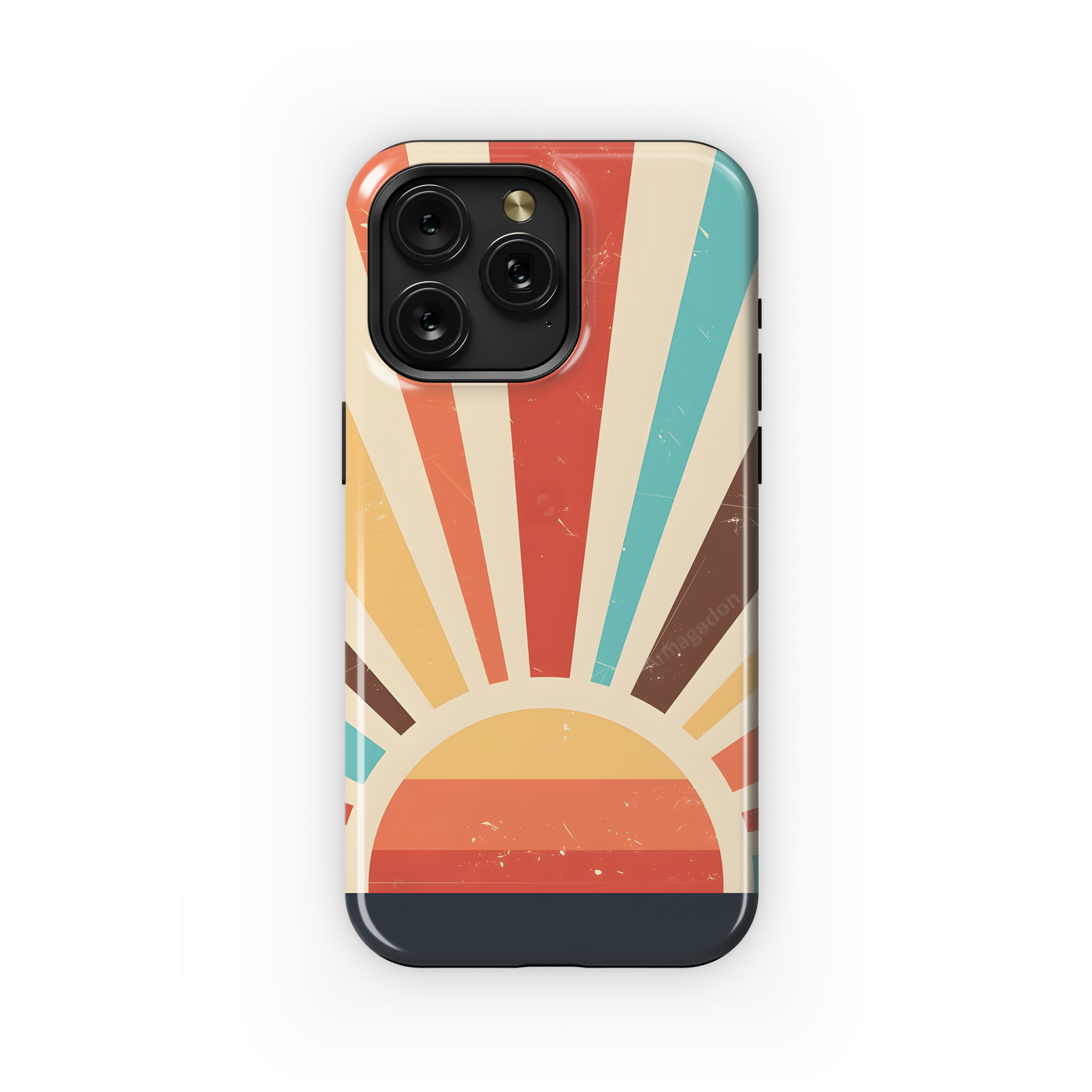 Colorful Grunge Sunburst Phone Case iPhone Samsung Cover Pixel 2525