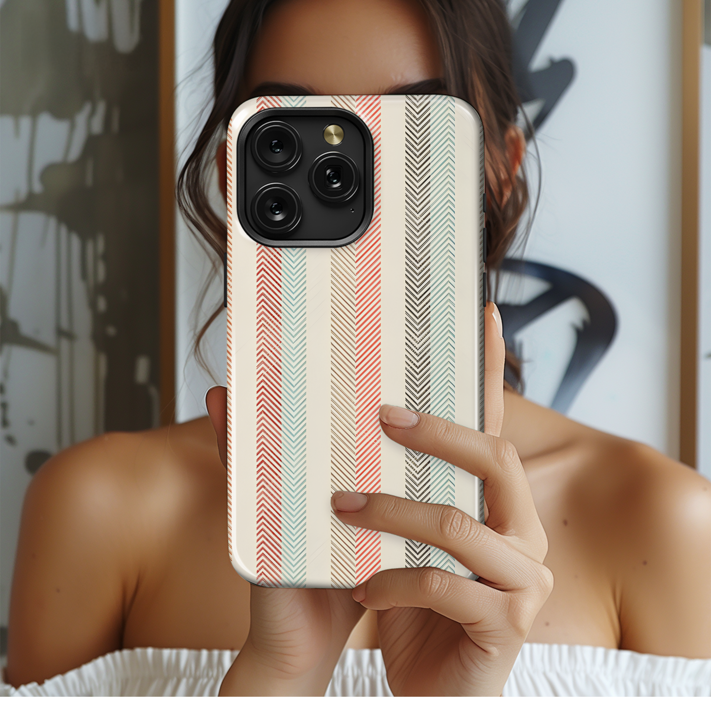 Colorful Seamless Striped Phone Case iPhone Samsung Cover Pixel 2527