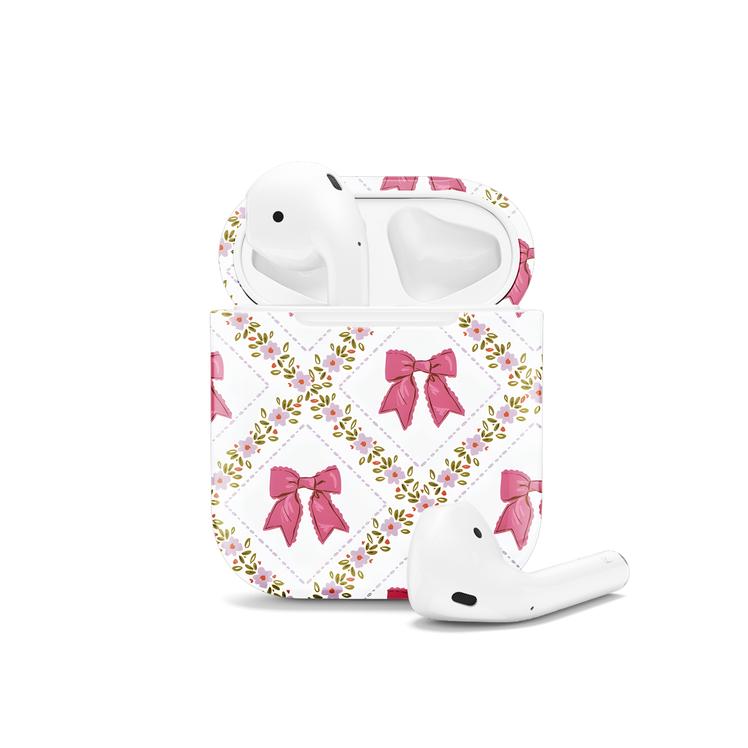 Coquette Bows Seamless Pattern AirPods Case AirPods Pro AirPods Pro 2 AirPods 3 AirPods 2 Glossy 2175