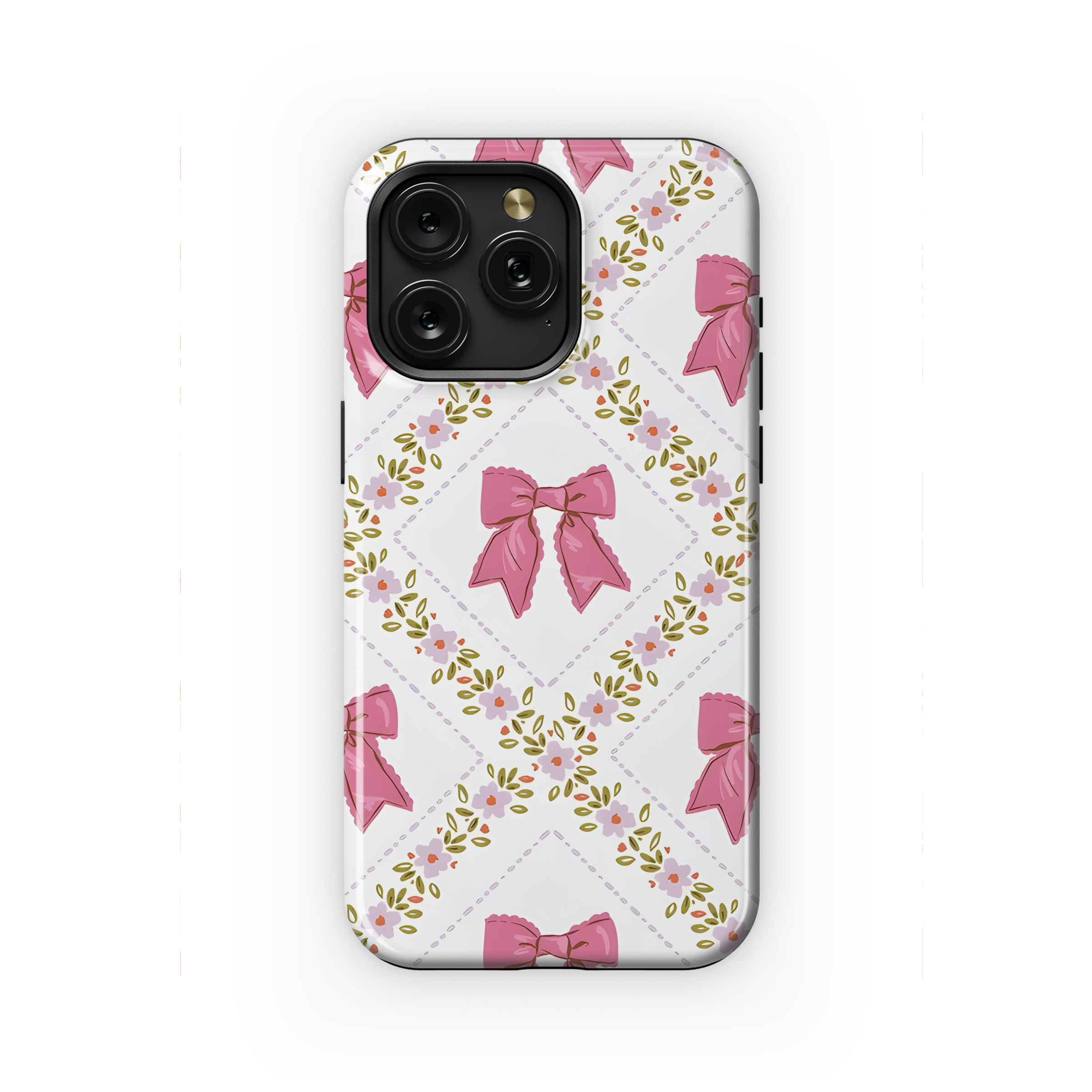 Coquette Bows Seamless Pattern Phone Case iPhone Samsung Cover Pixel 2175