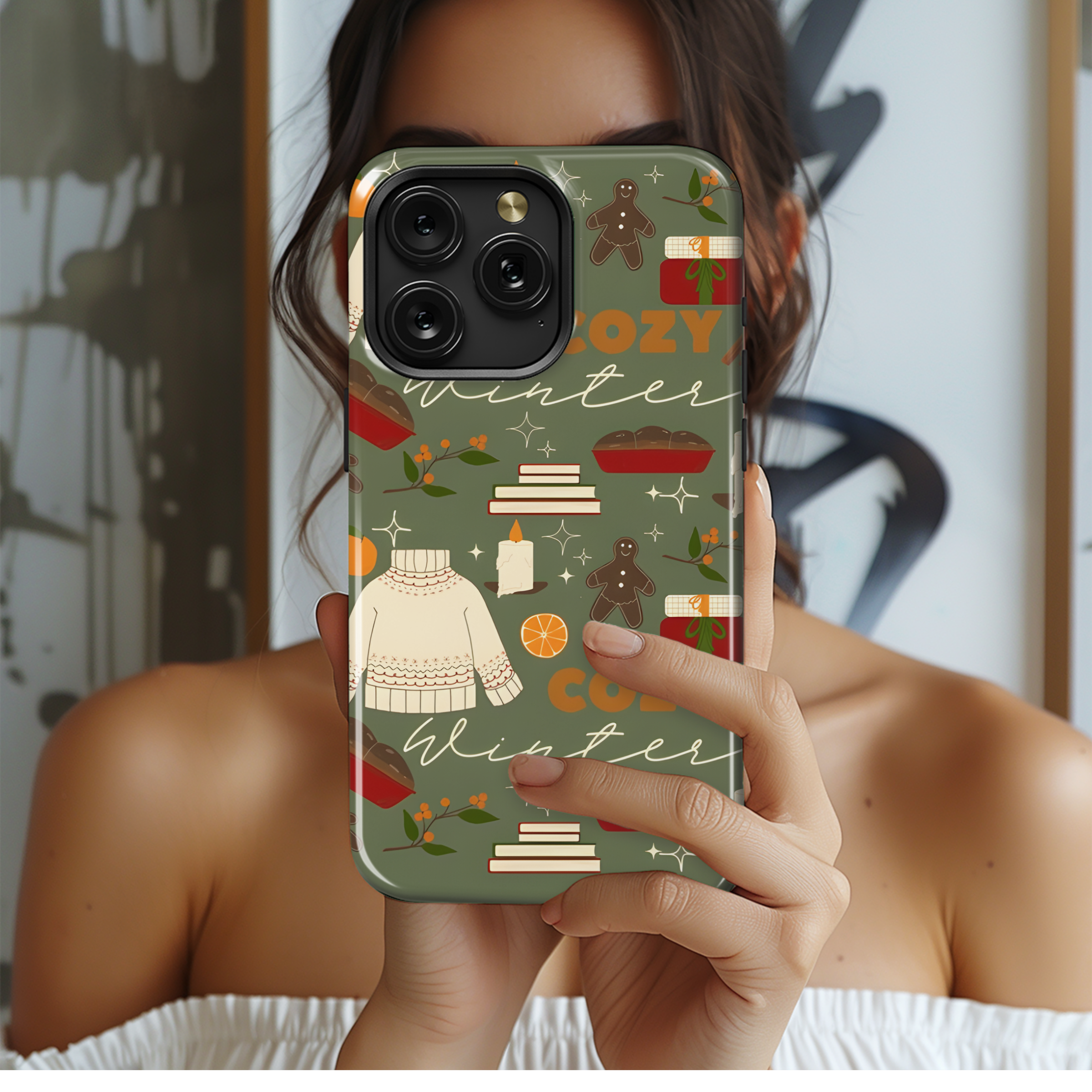 Cozy Winter Phone Case iPhone Samsung Cover Pixel 2246