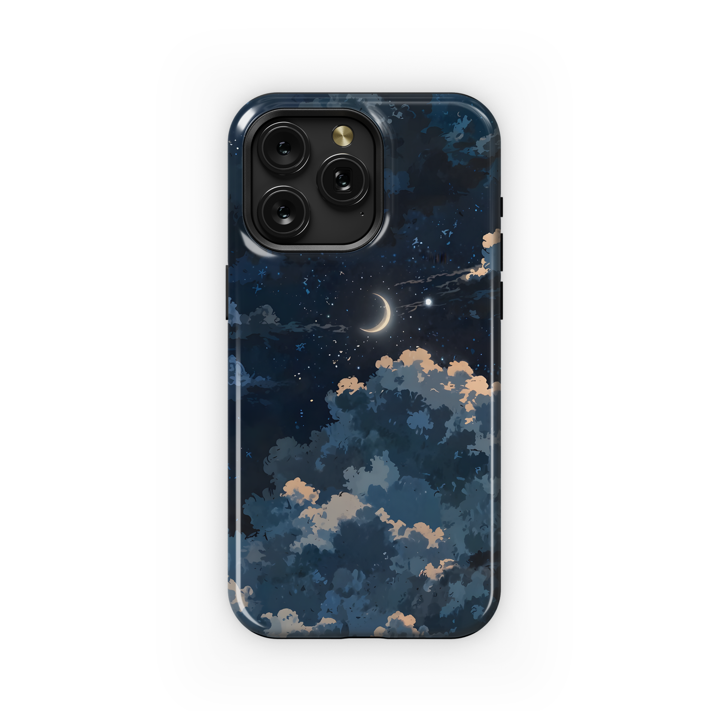 Crescent Moon Night Sky
 Phone Case iPhone Samsung Cover Pixel 3992