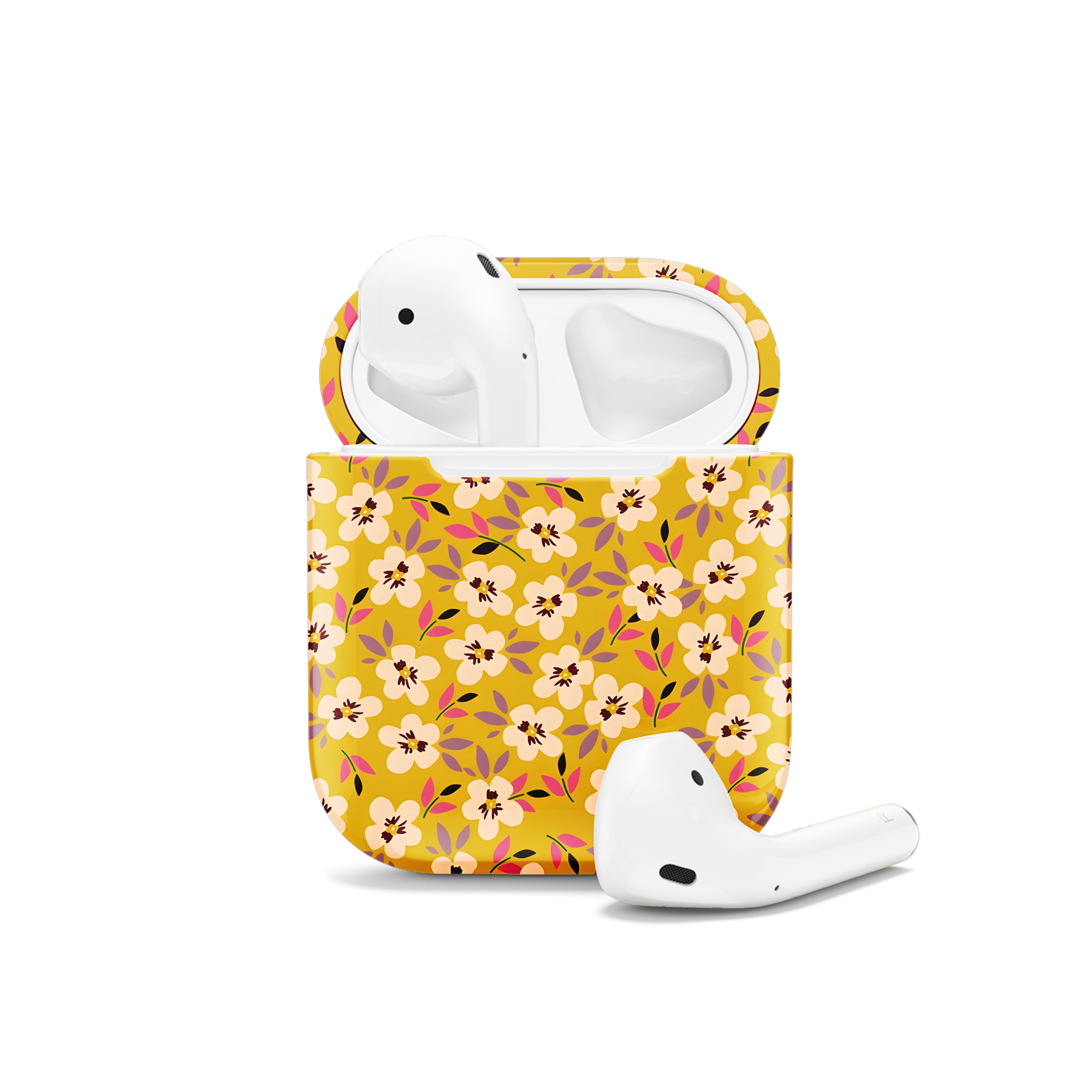 Cute and Ditsy Floral Pattern AirPods Case AirPods Pro AirPods Pro 2 AirPods 3 AirPods 2 Glossy 2359