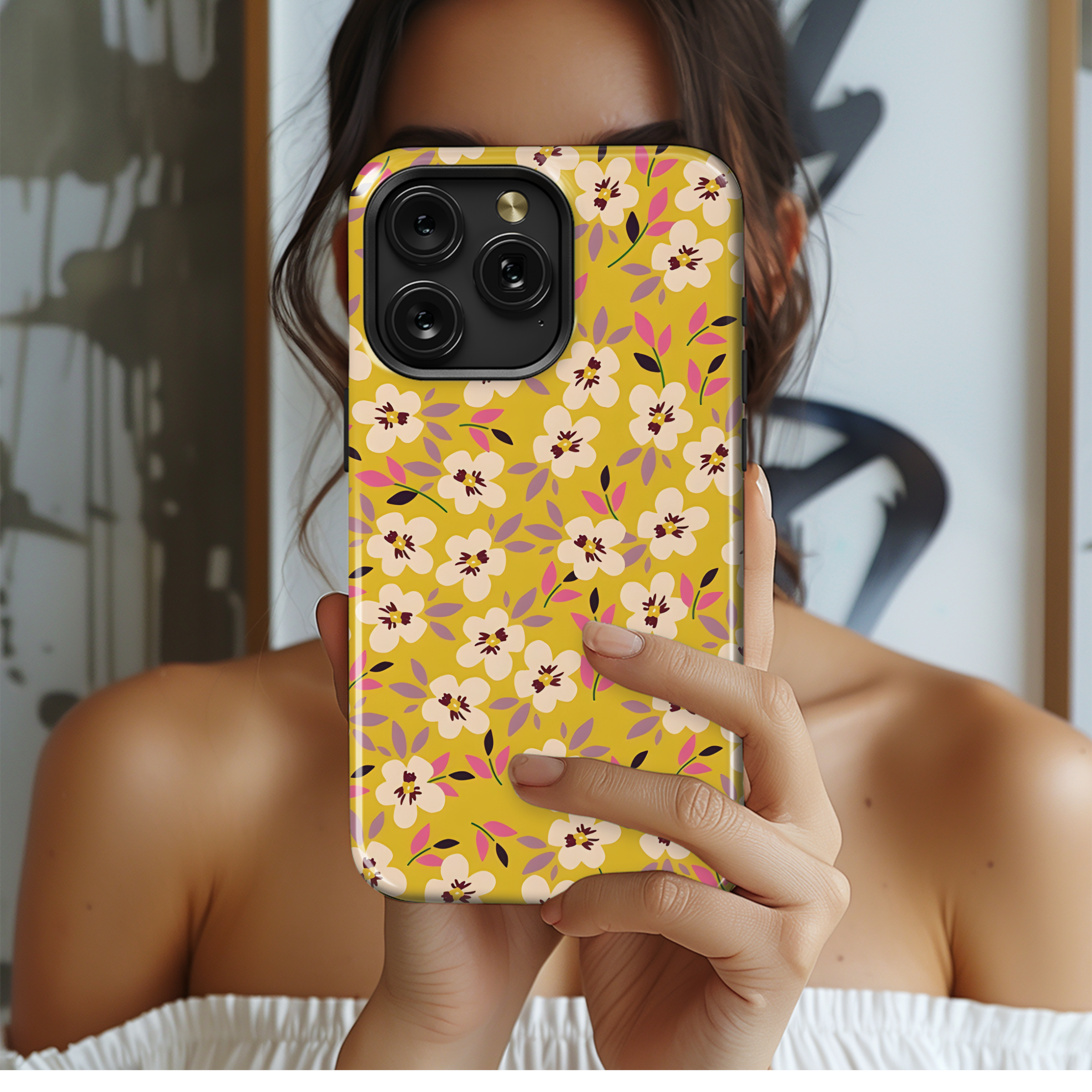 Cute and Ditsy Floral Pattern Phone Case iPhone Samsung Cover Pixel 2359