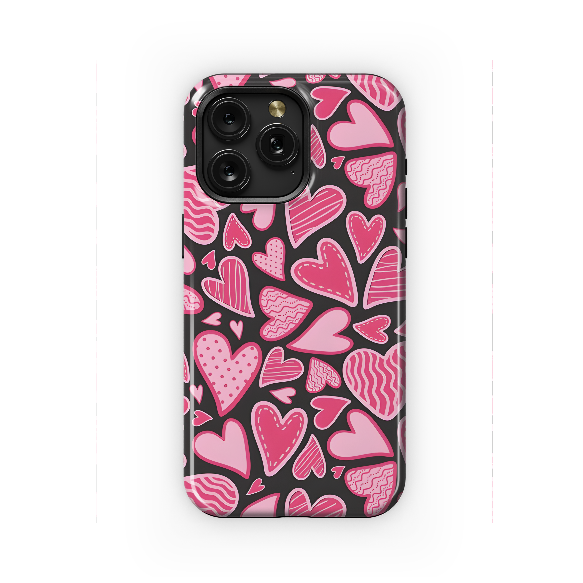 Cute Hearts Pattern Phone Case iPhone Samsung Cover Pixel 2144