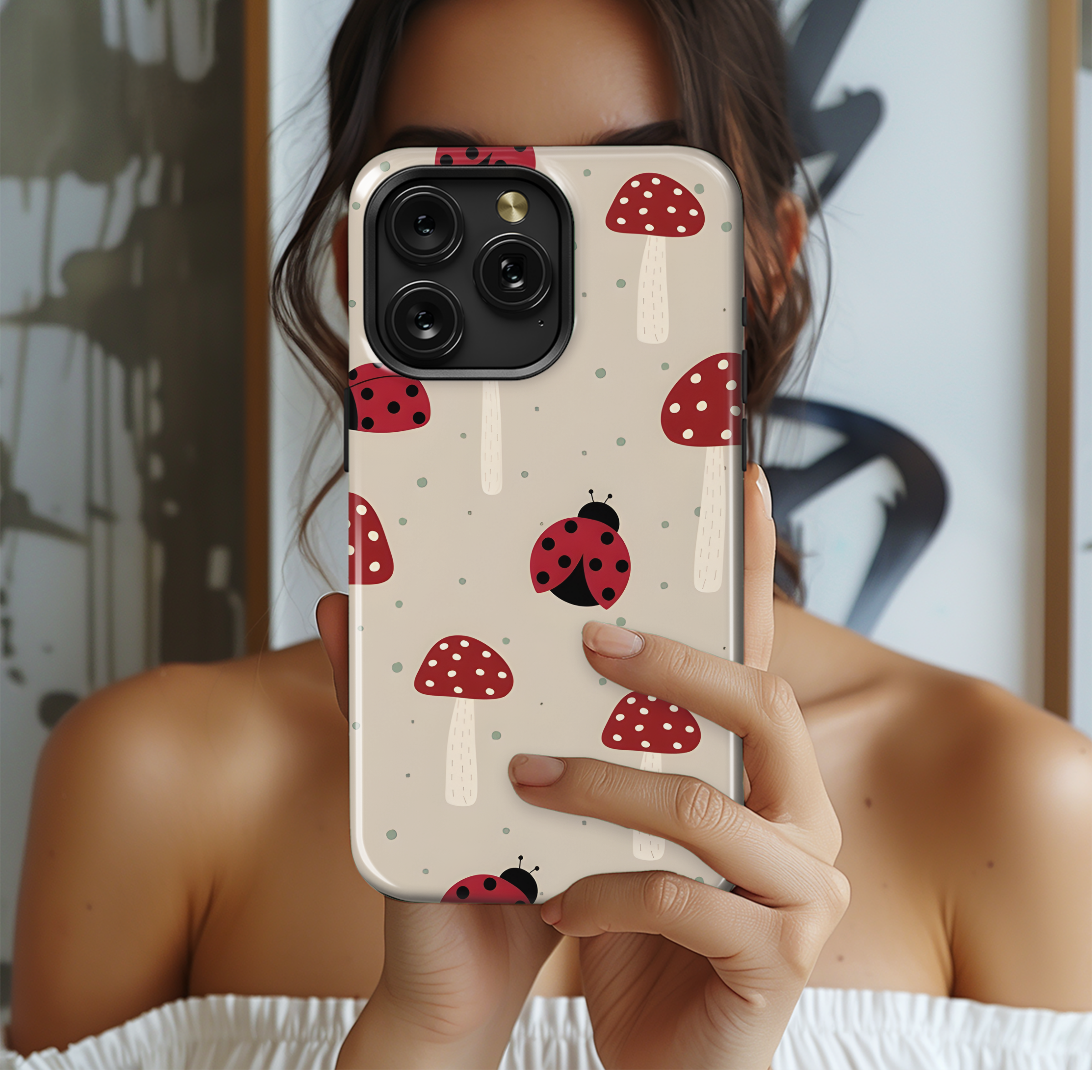 Cute Ladybird Phone Case iPhone Samsung Cover Pixel 2842