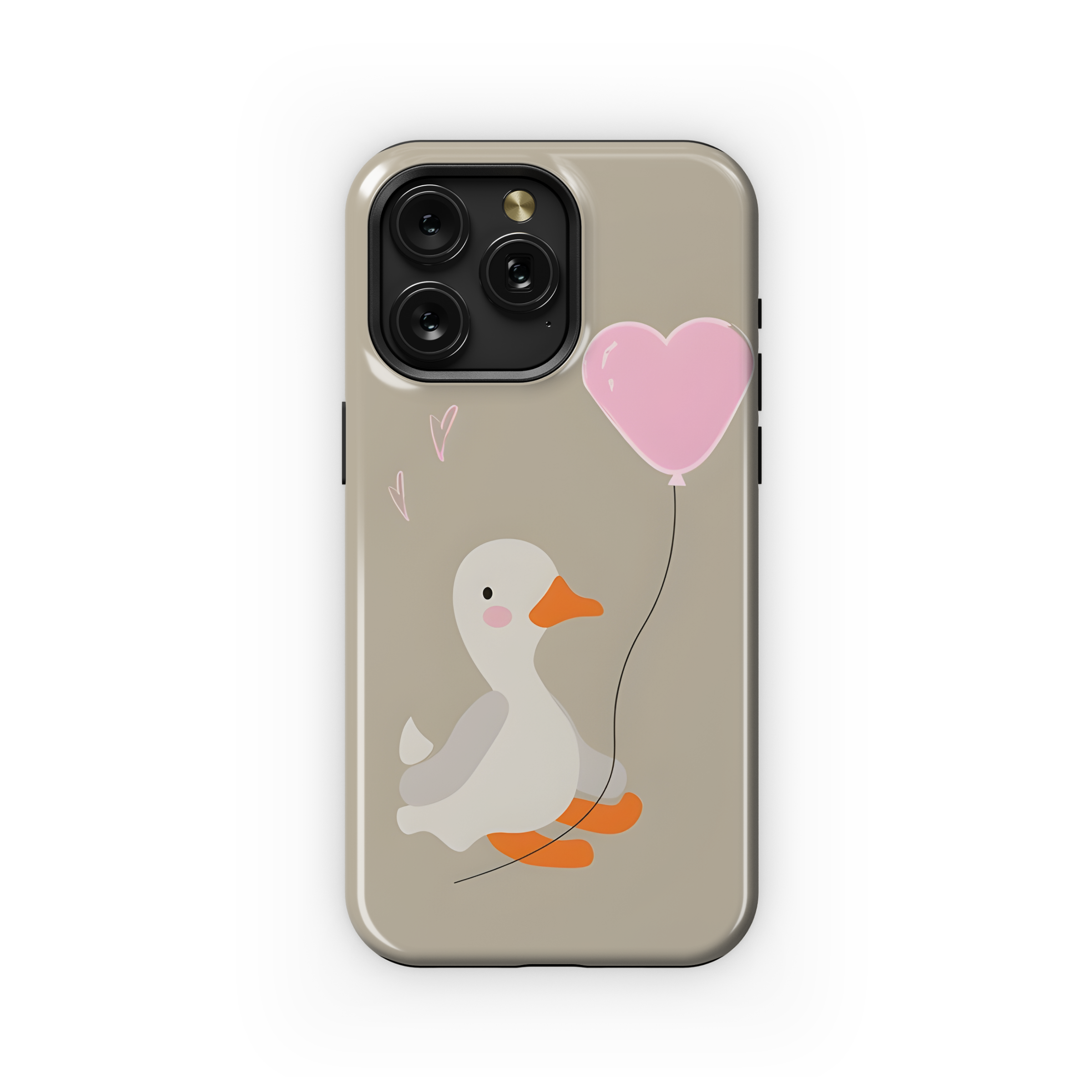 Cute little duckling with balloon Phone Case iPhone Samsung Cover Pixel 2683