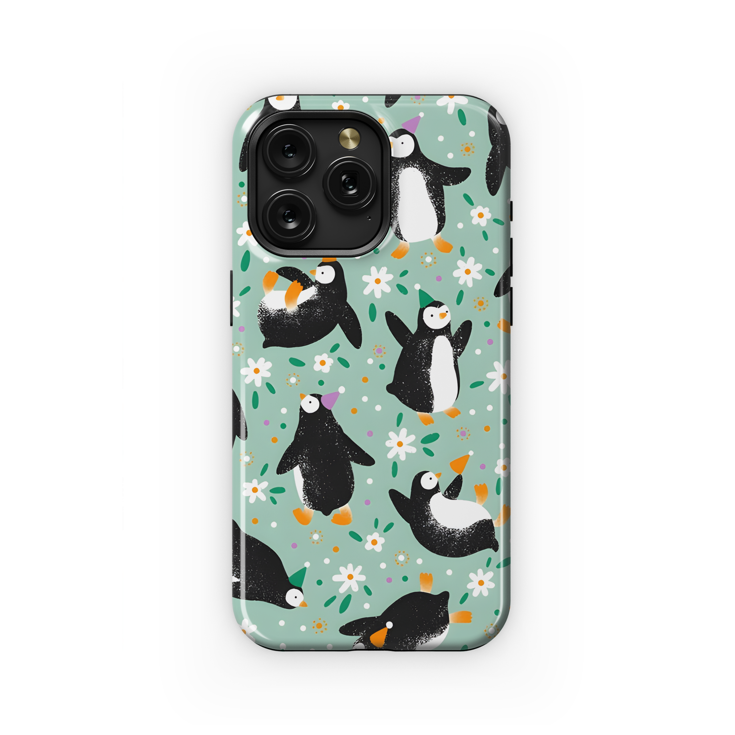 Cute Penguin Phone Case iPhone Samsung Cover Pixel 2624