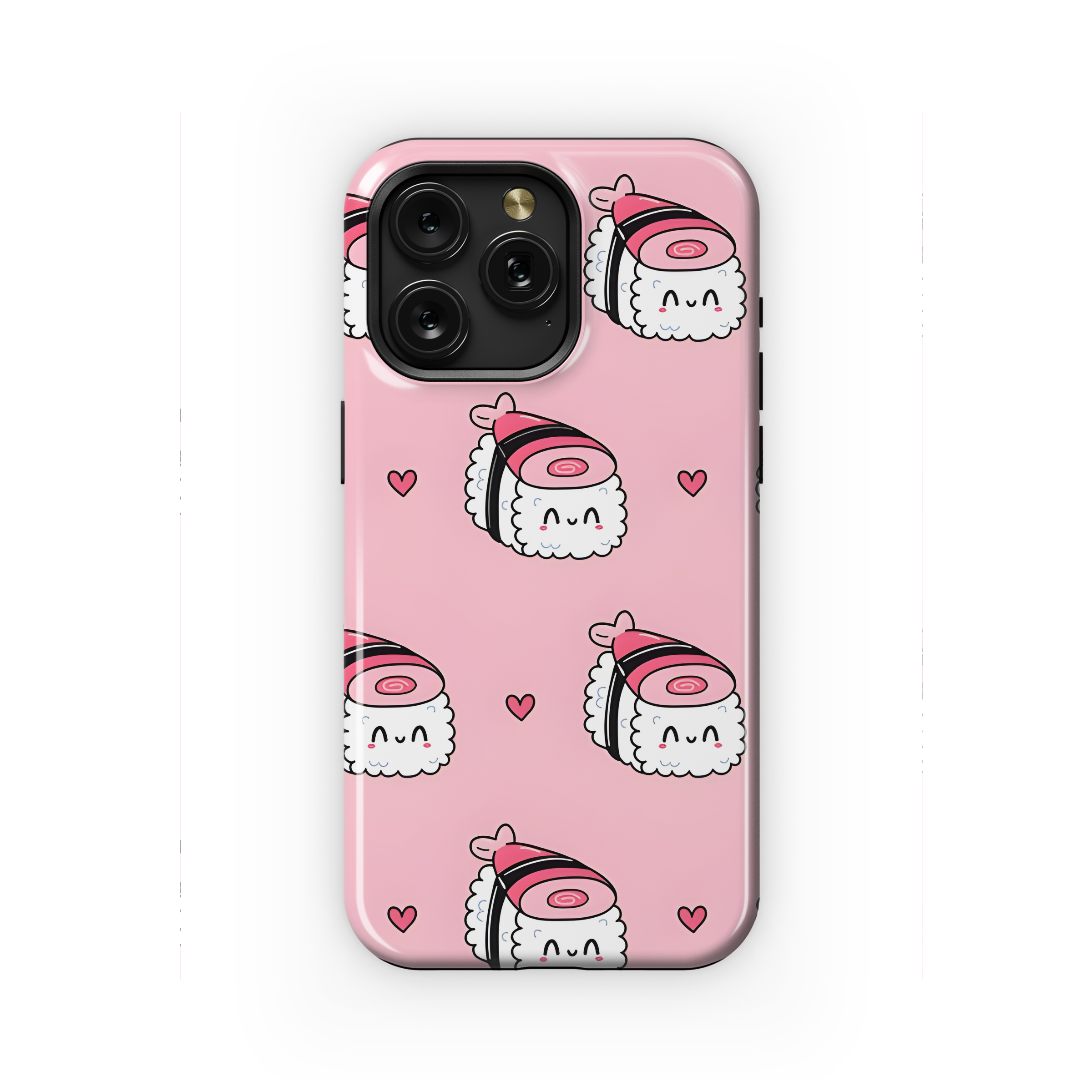 Cute Sushi Character Seamless Phone Case iPhone Samsung Cover Pixel 2218