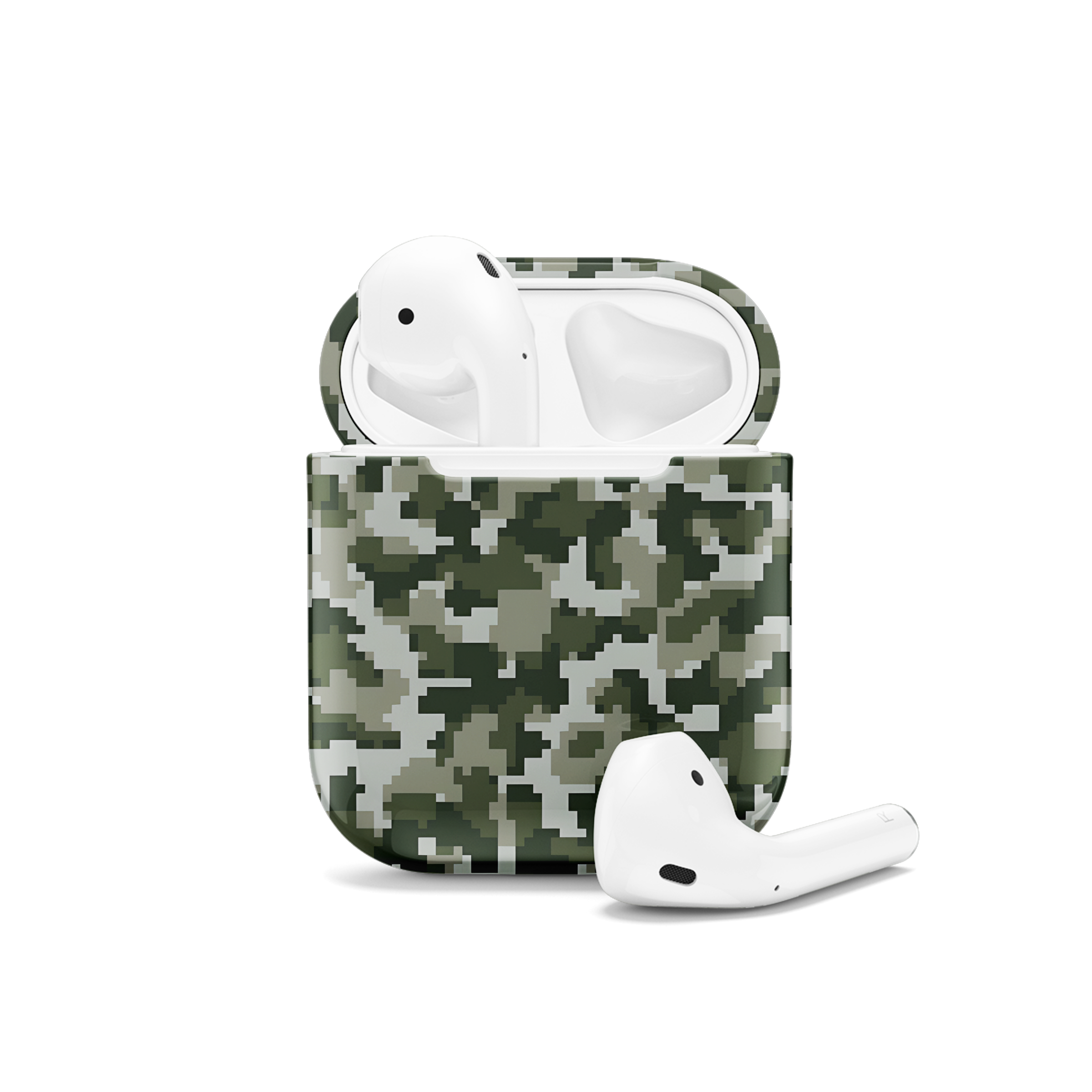 Digital Camouflage Pattern AirPods Case AirPods Pro AirPods Pro 2 AirPods 3 AirPods 2 Glossy 2201