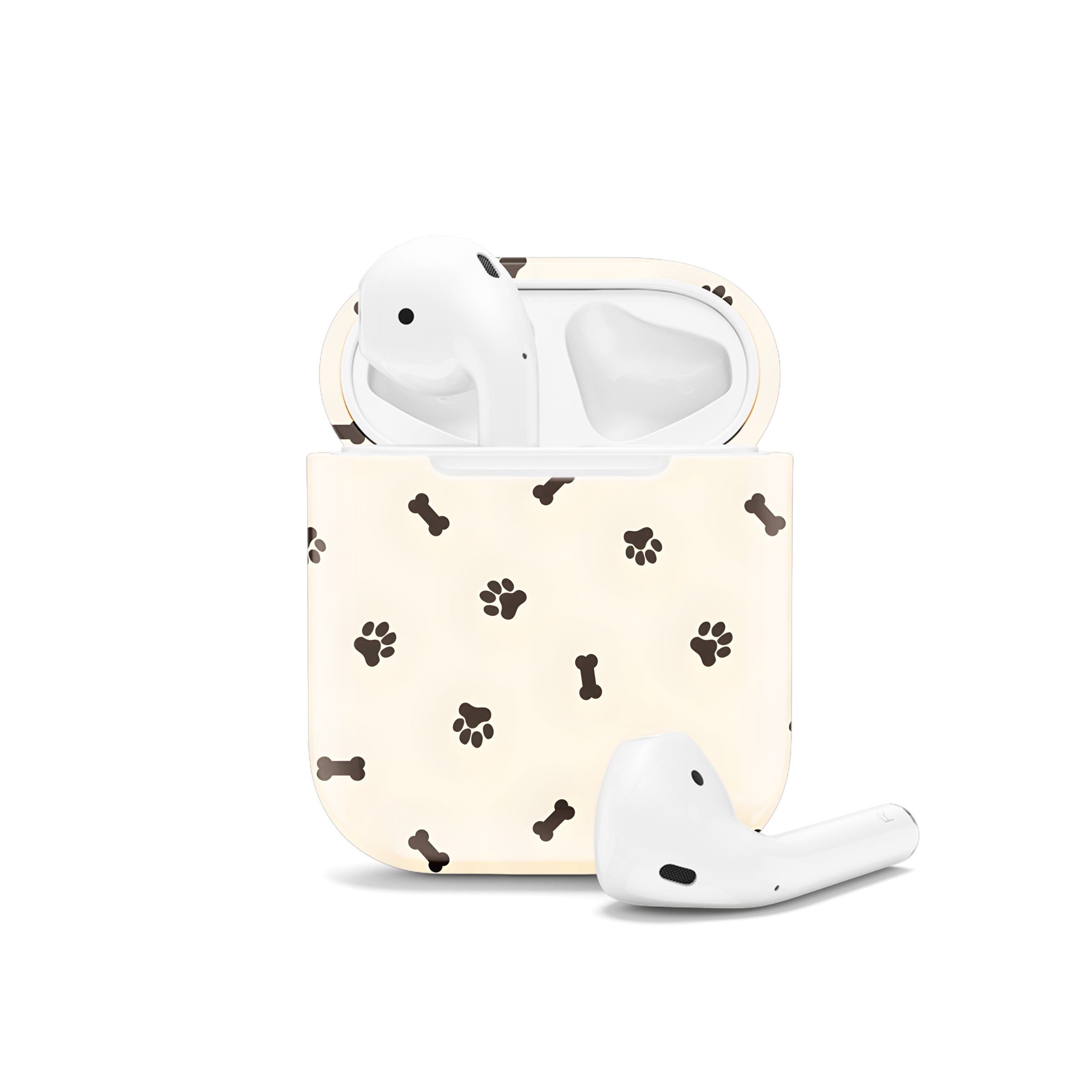 Dog Paw Bone Pattern AirPods Case AirPods Pro AirPods Pro 2 AirPods 3 AirPods 2 Glossy 2180