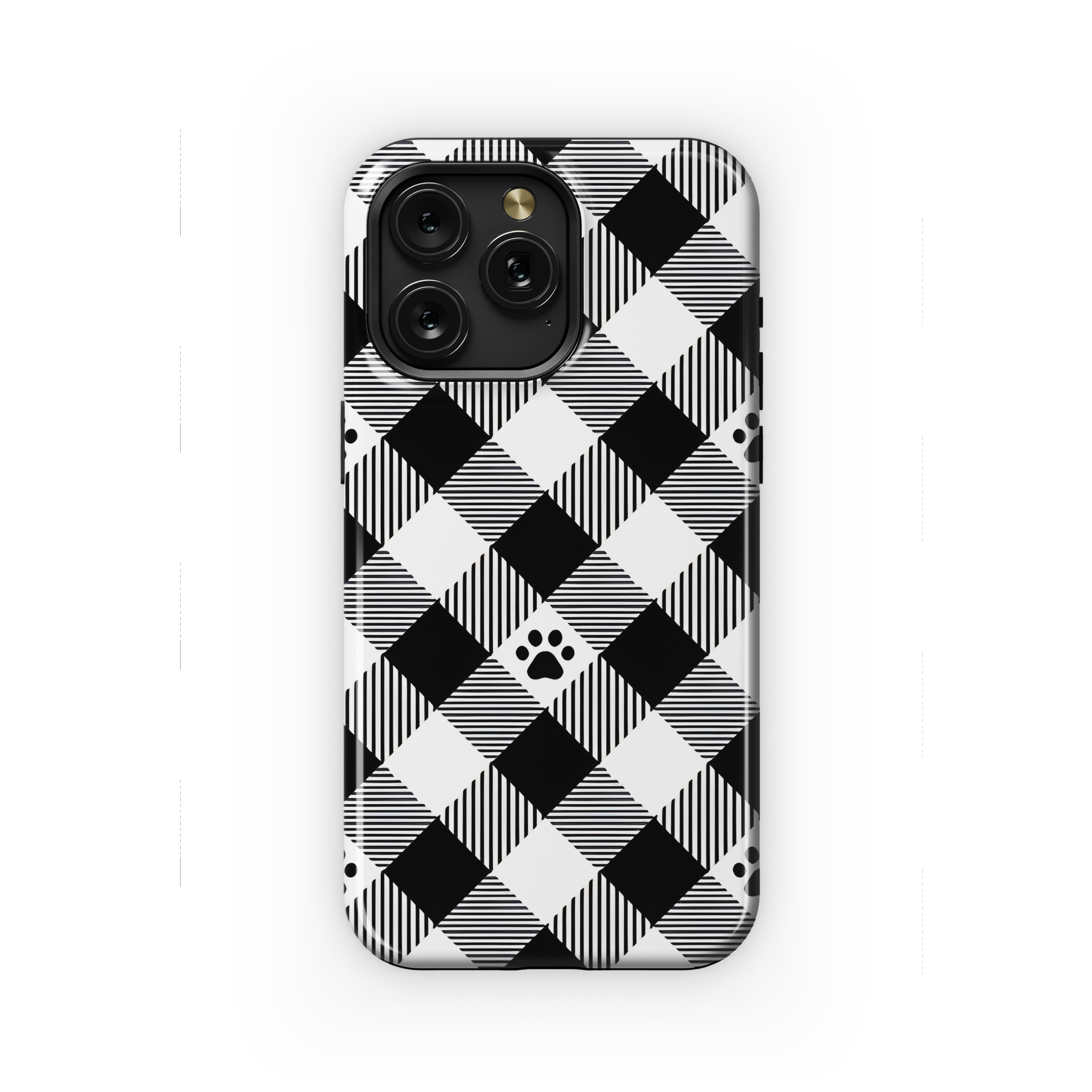 Dog Paw Pattern Illustration Phone Case iPhone Samsung Cover Pixel 2185