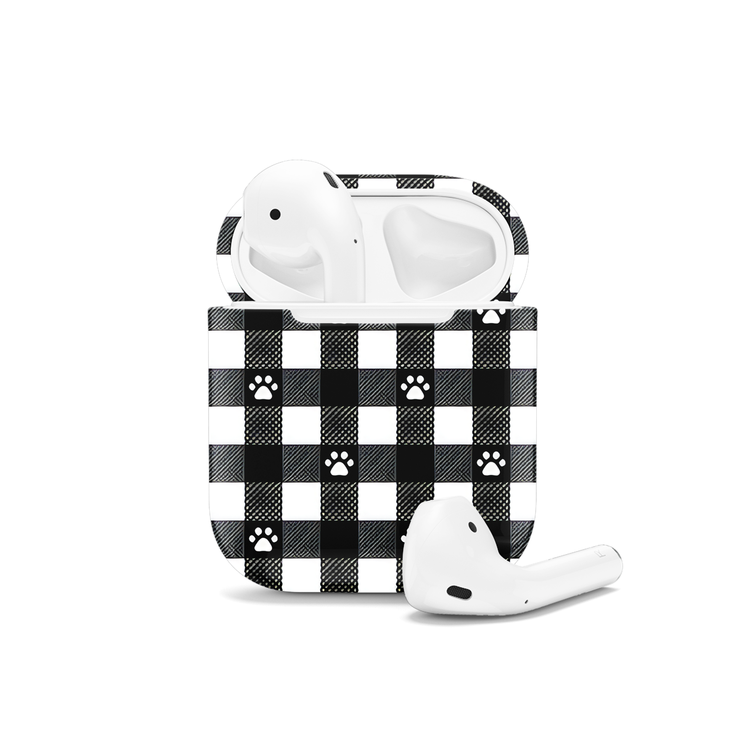 Dog Paw Seamless Pattern Wallpaper AirPods Case AirPods Pro AirPods Pro 2 AirPods 3 AirPods 2 Glossy 2184