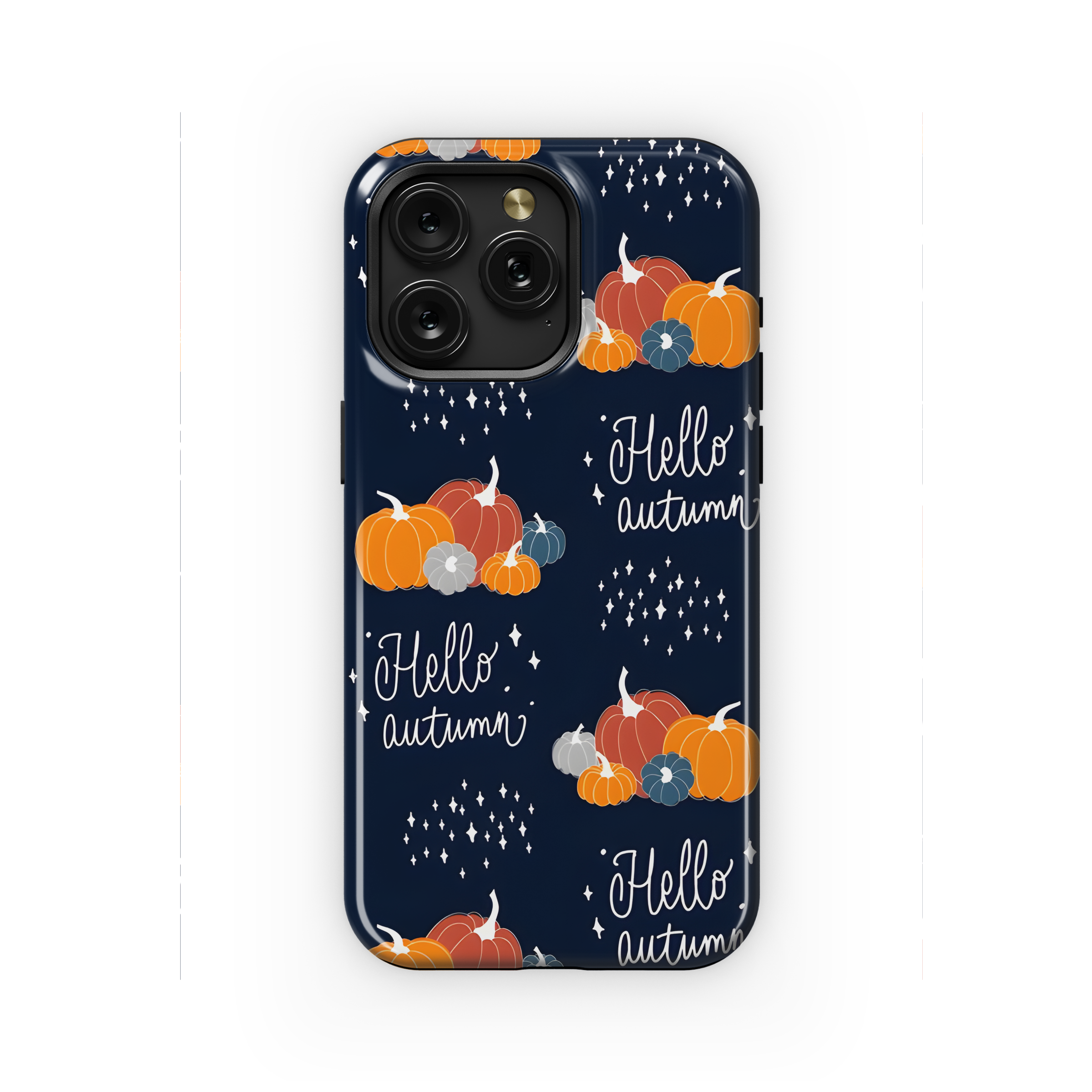 Doodle Pumpkin Pattern Phone Case iPhone Samsung Cover Pixel 2290