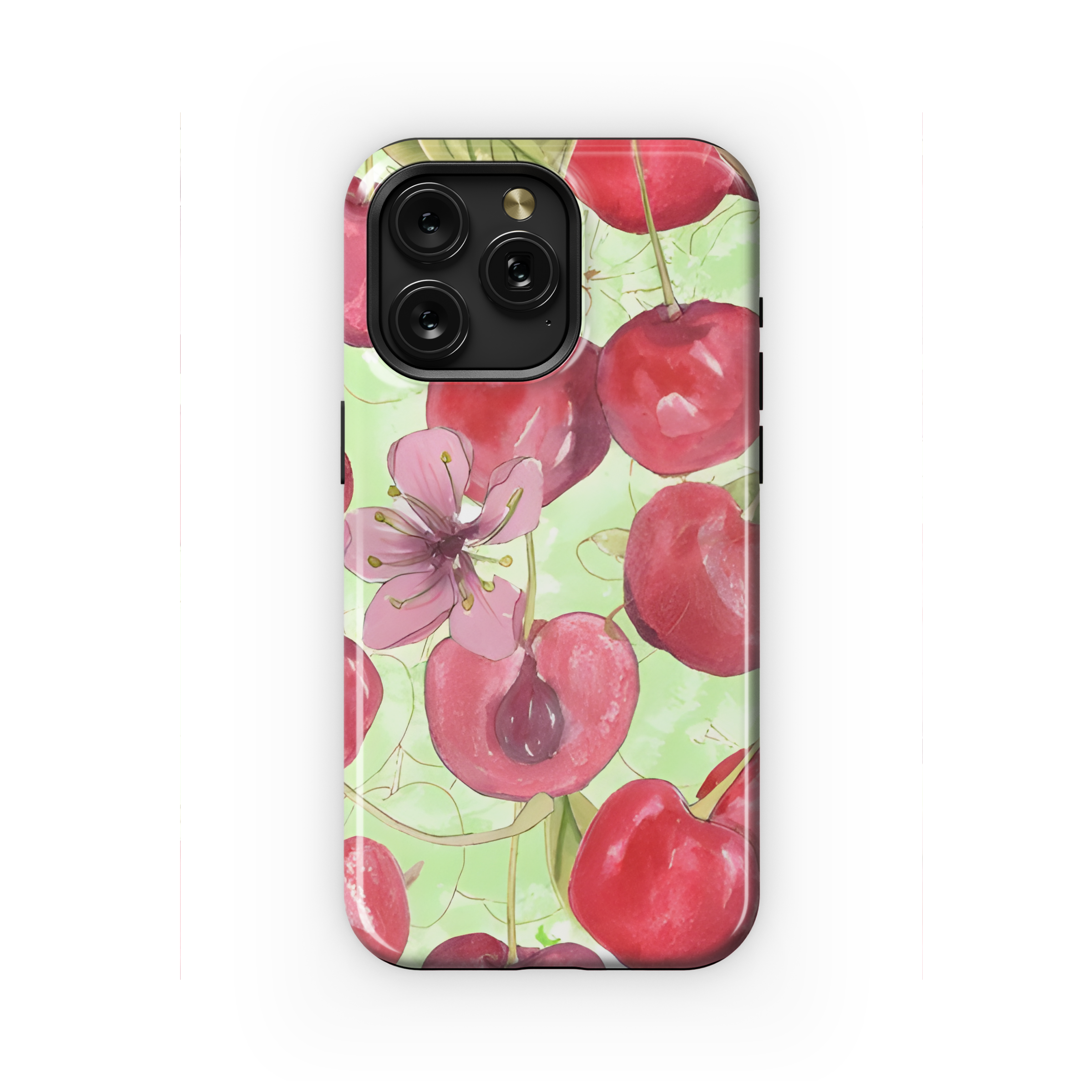 Drawed Cherry Flower Phone Case iPhone Samsung Cover Pixel 1969