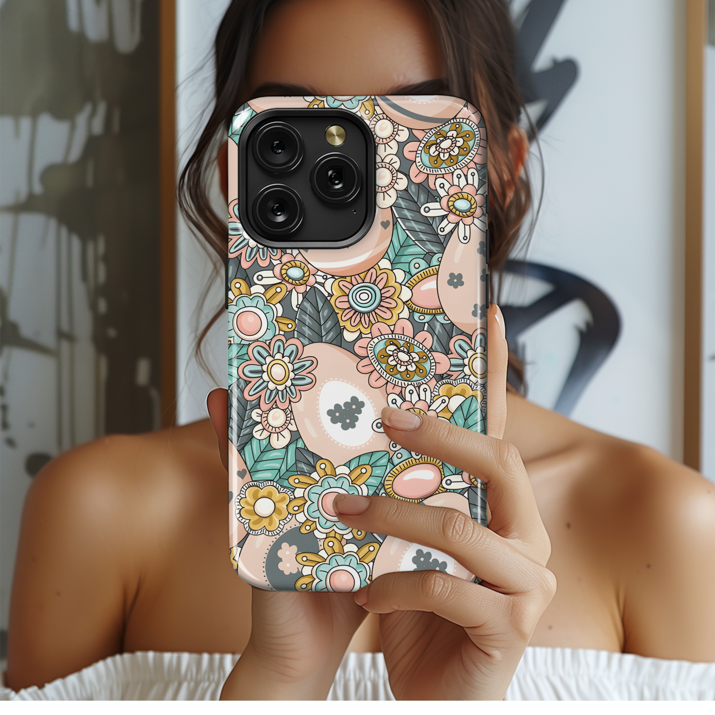 Easter Eggs Phone Case iPhone Samsung Cover Pixel 2792