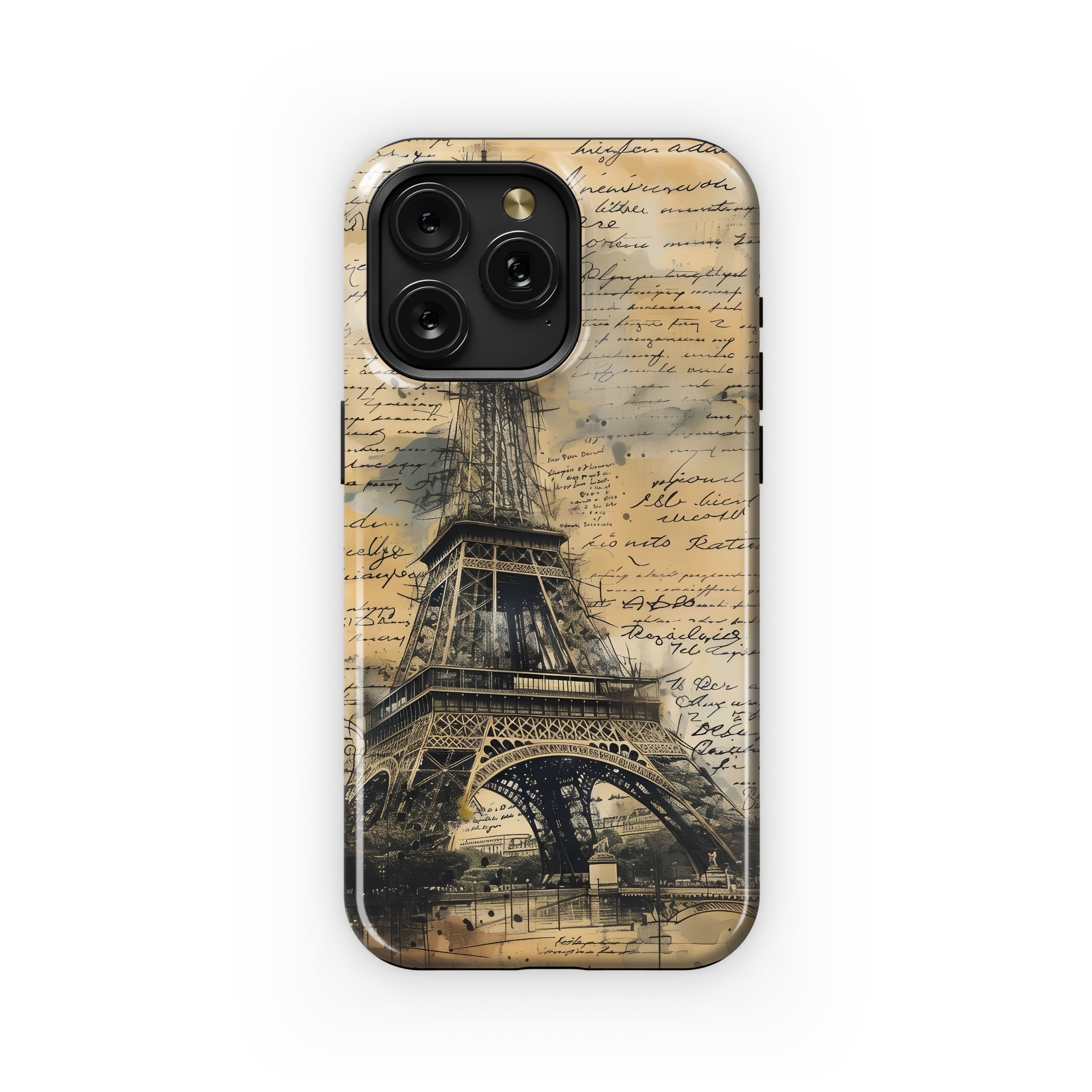 Eiffel Tower Notes Junk Journal Phone Case iPhone Samsung Cover Pixel 2067