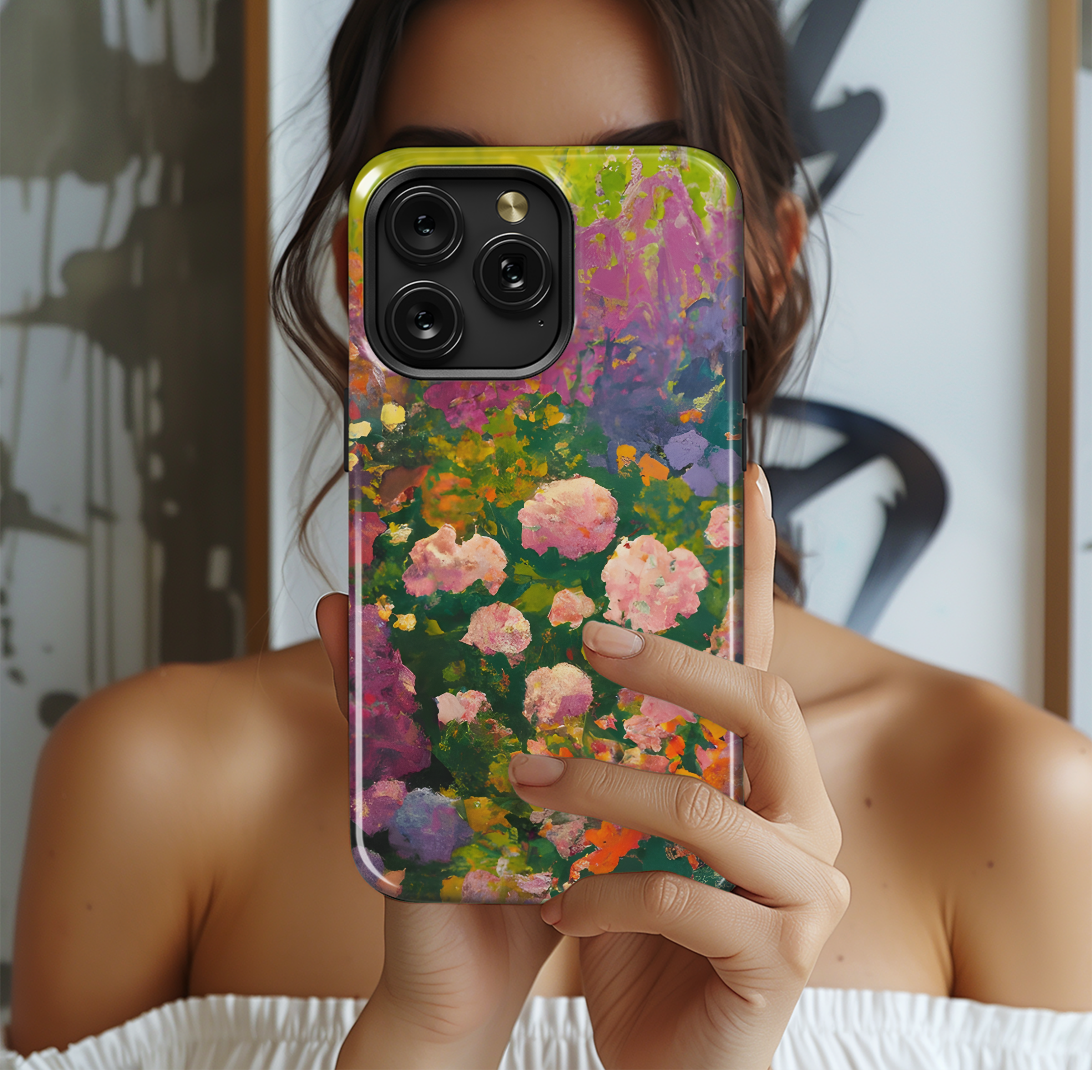 English Floral Phone Case iPhone Samsung Cover Pixel 3138