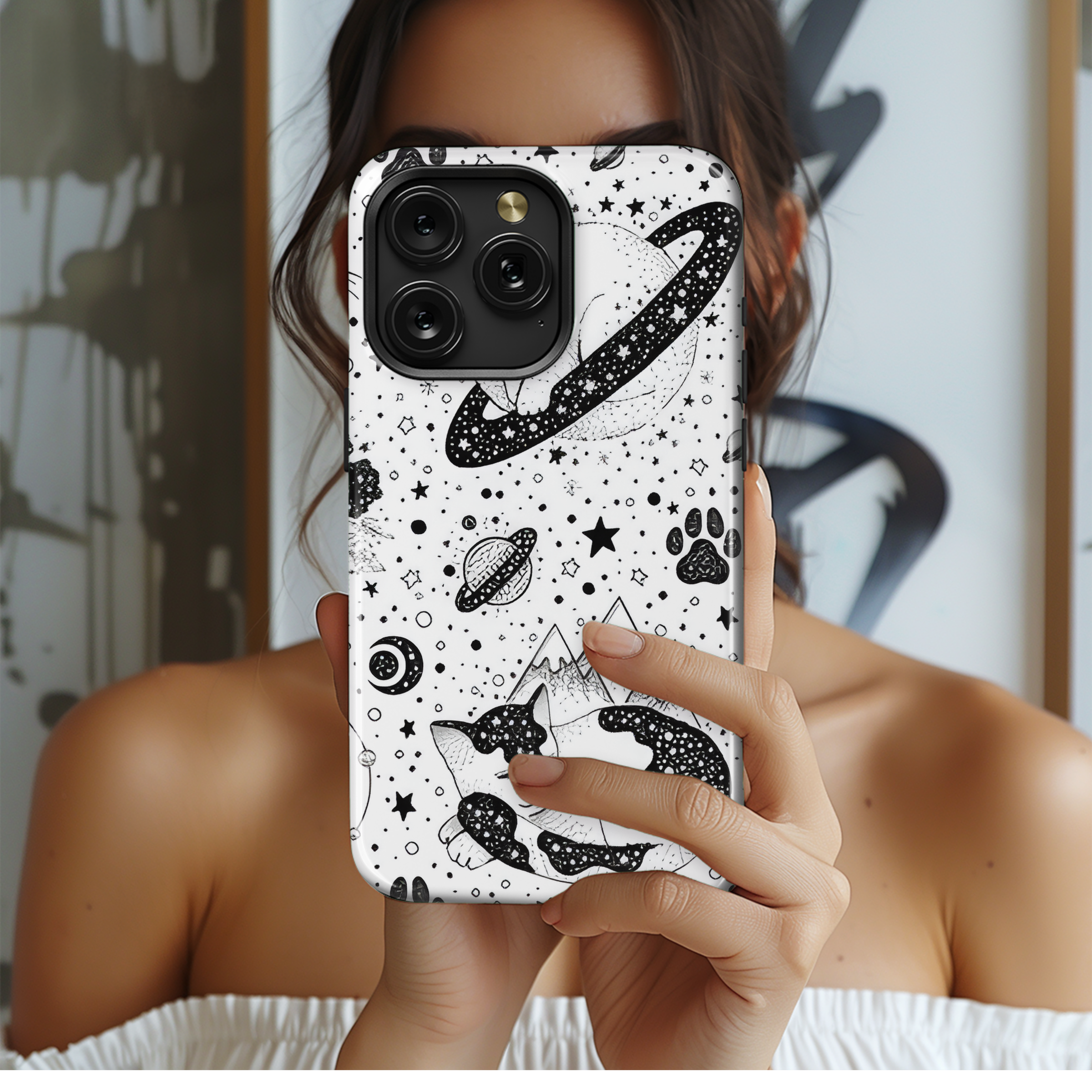 Esoteric Cat Halloween Phone Case iPhone Samsung Cover Pixel 2219