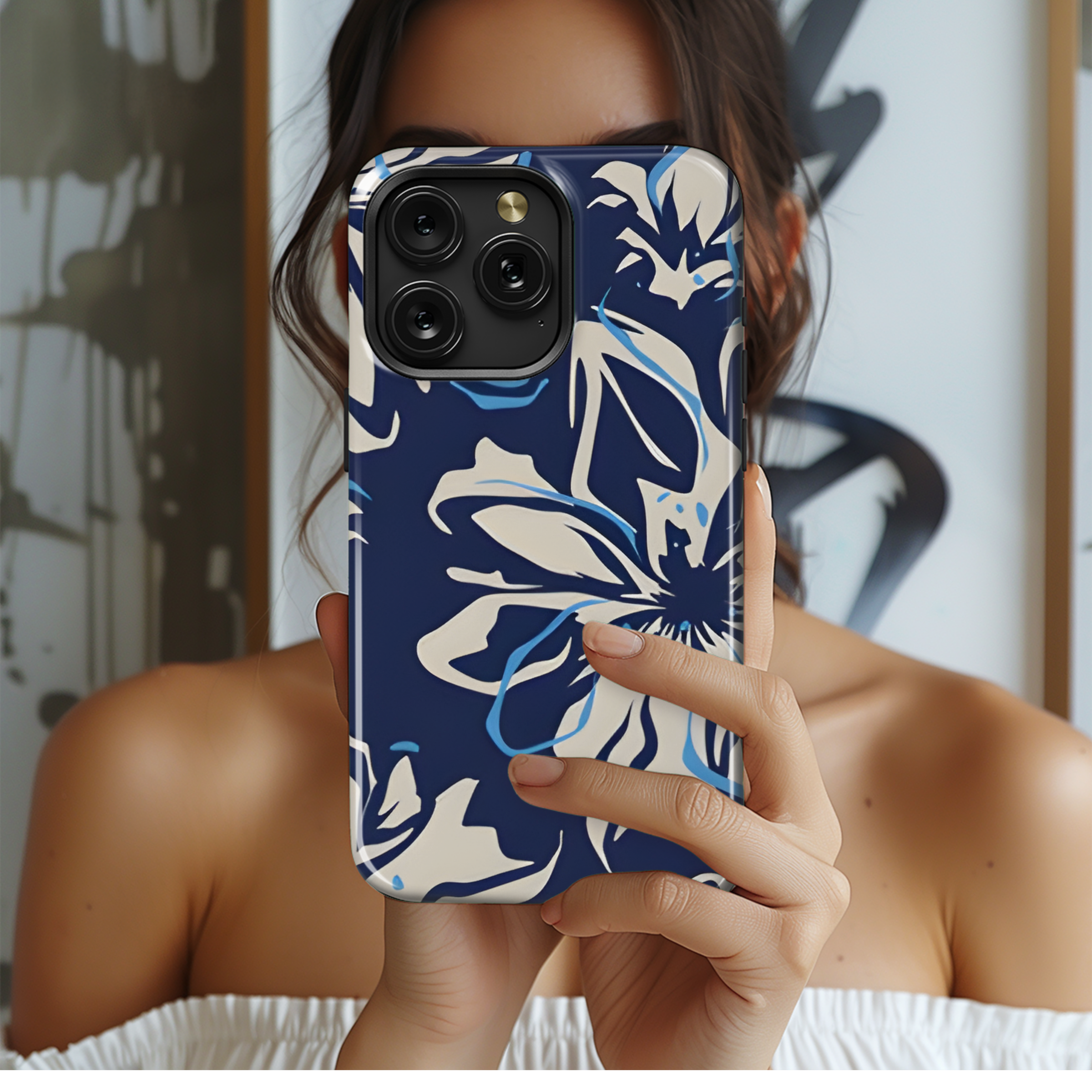 Floral Abstract Phone Case iPhone Samsung Cover Pixel 2611