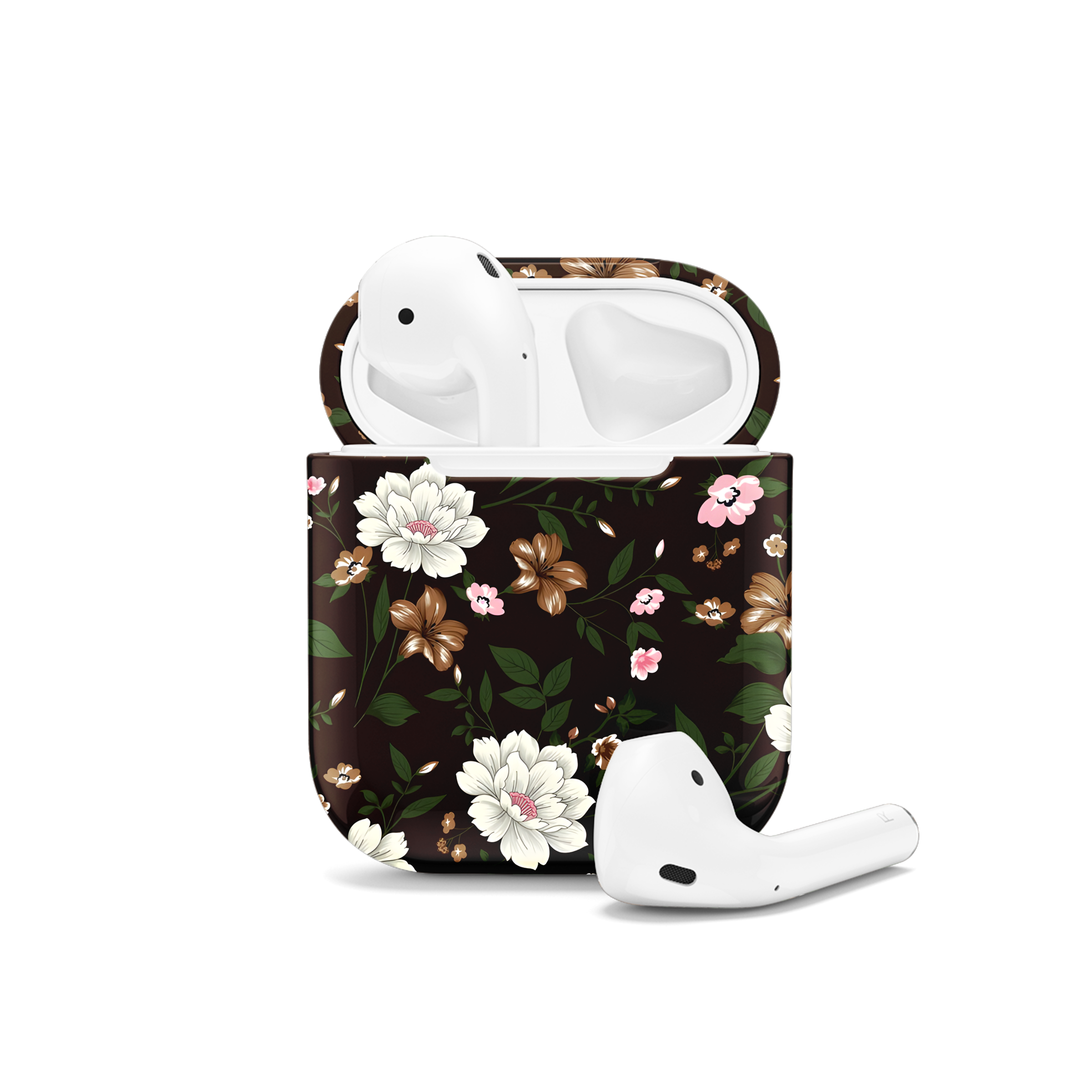 Floral Green Pattern AirPods Case AirPods Pro AirPods Pro 2 AirPods 3 AirPods 2 Glossy 2365