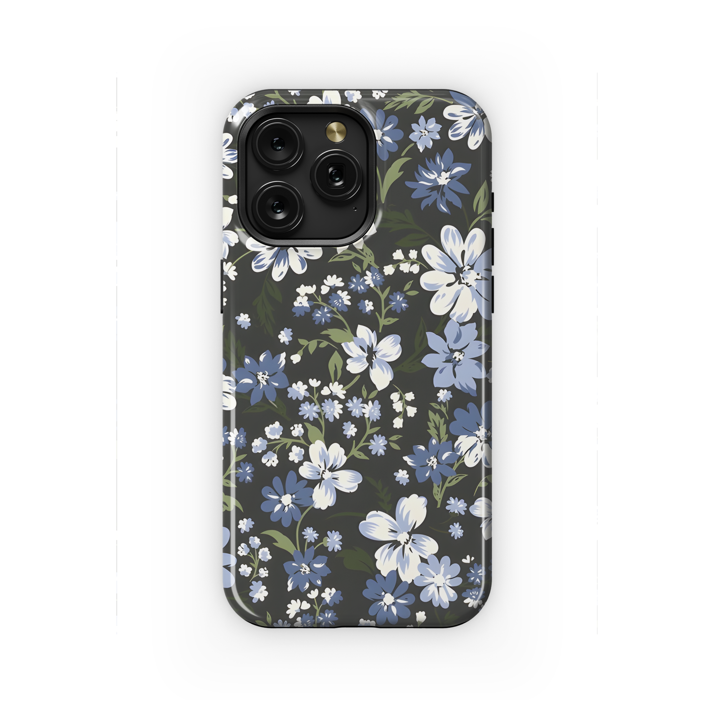 Floral Grey Seamless Pattern  Phone Case iPhone Samsung Cover Pixel 2356