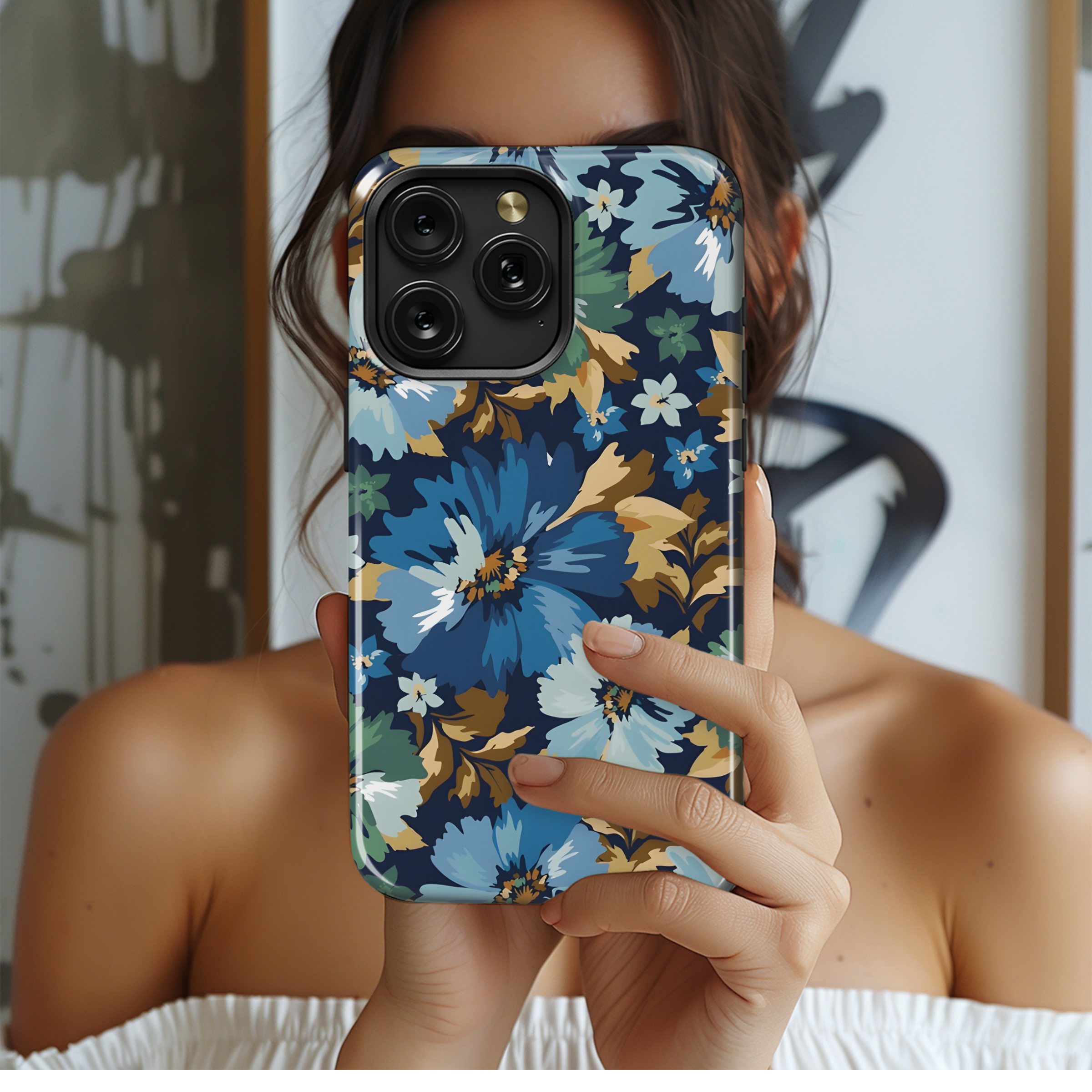 Floral Pattern Spring Fall Meadow Phone Case iPhone Samsung Cover Pixel 2366