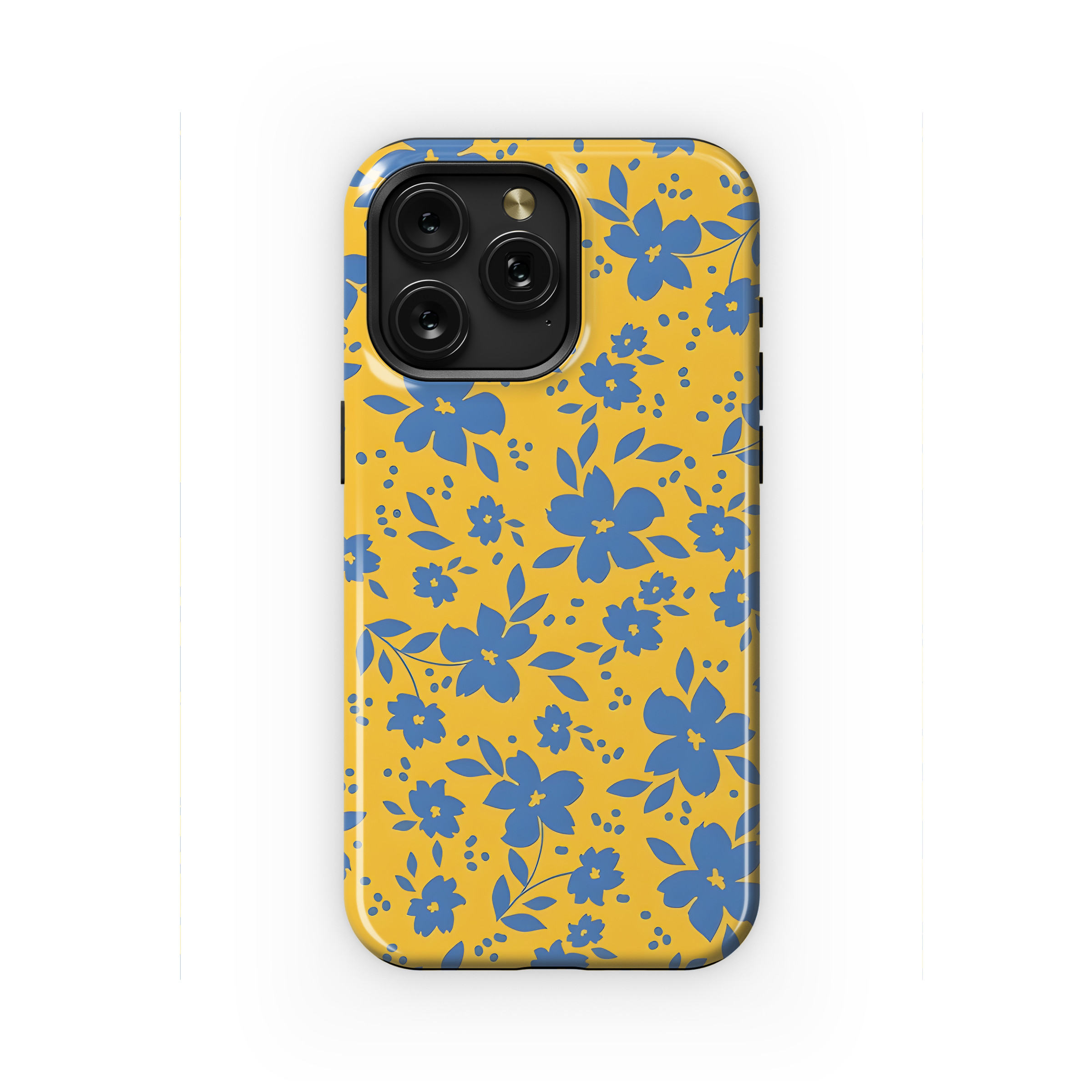 Floral Pattern Yellow  Phone Case iPhone Samsung Cover Pixel 2362