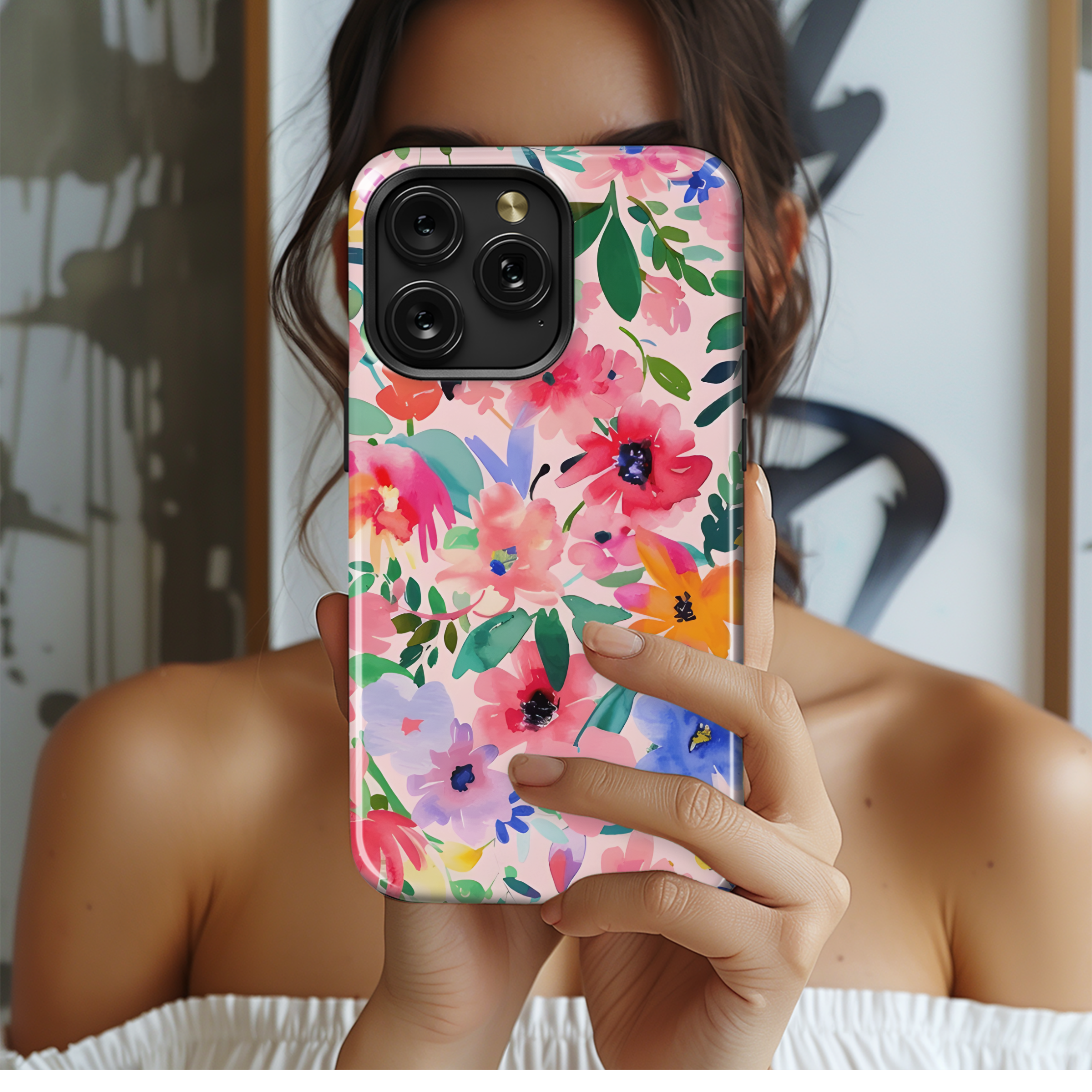 Floral Seamless Abstract Phone Case iPhone Samsung Cover Pixel 2310