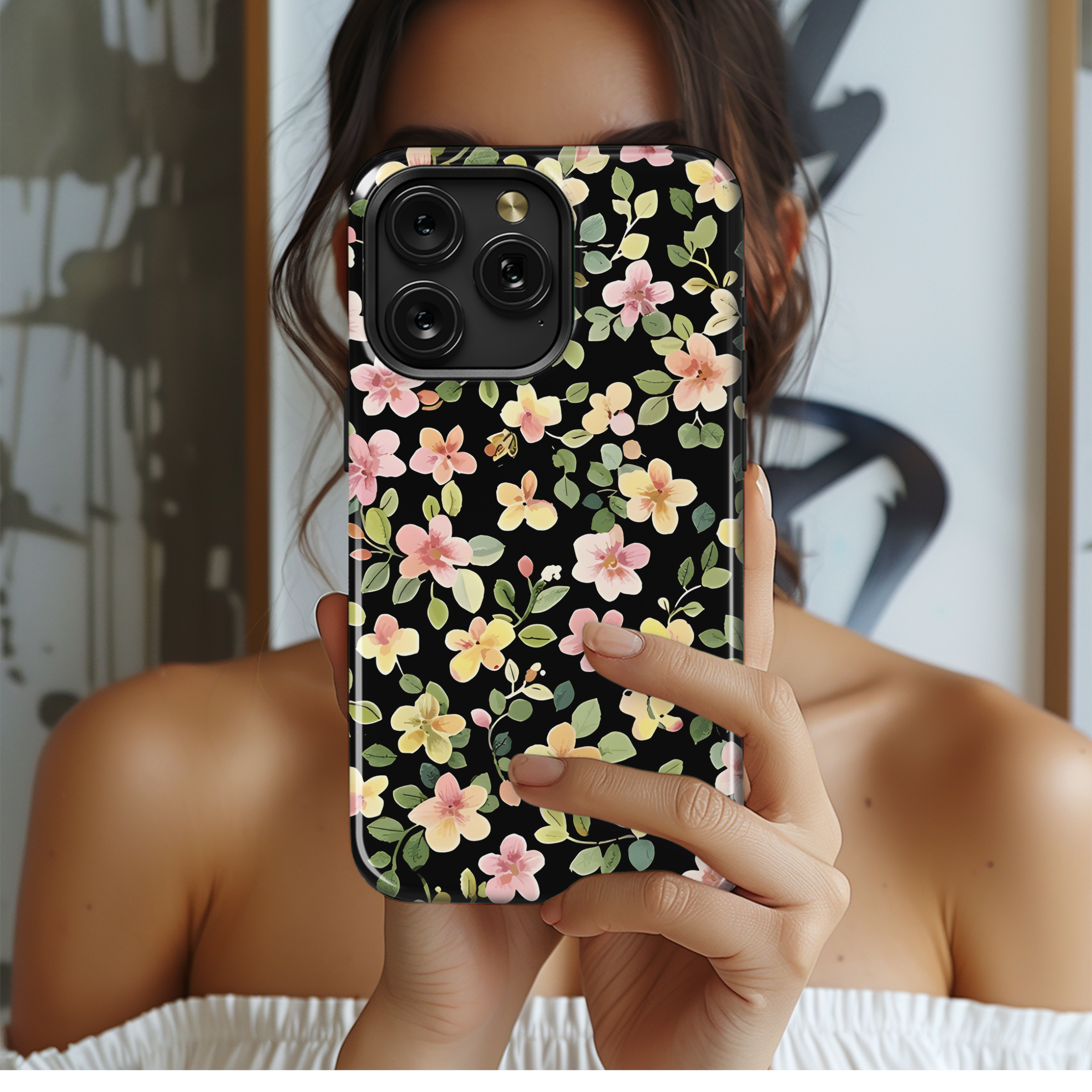 Floral Seamless Abstract Phone Case iPhone Samsung Cover Pixel 2459